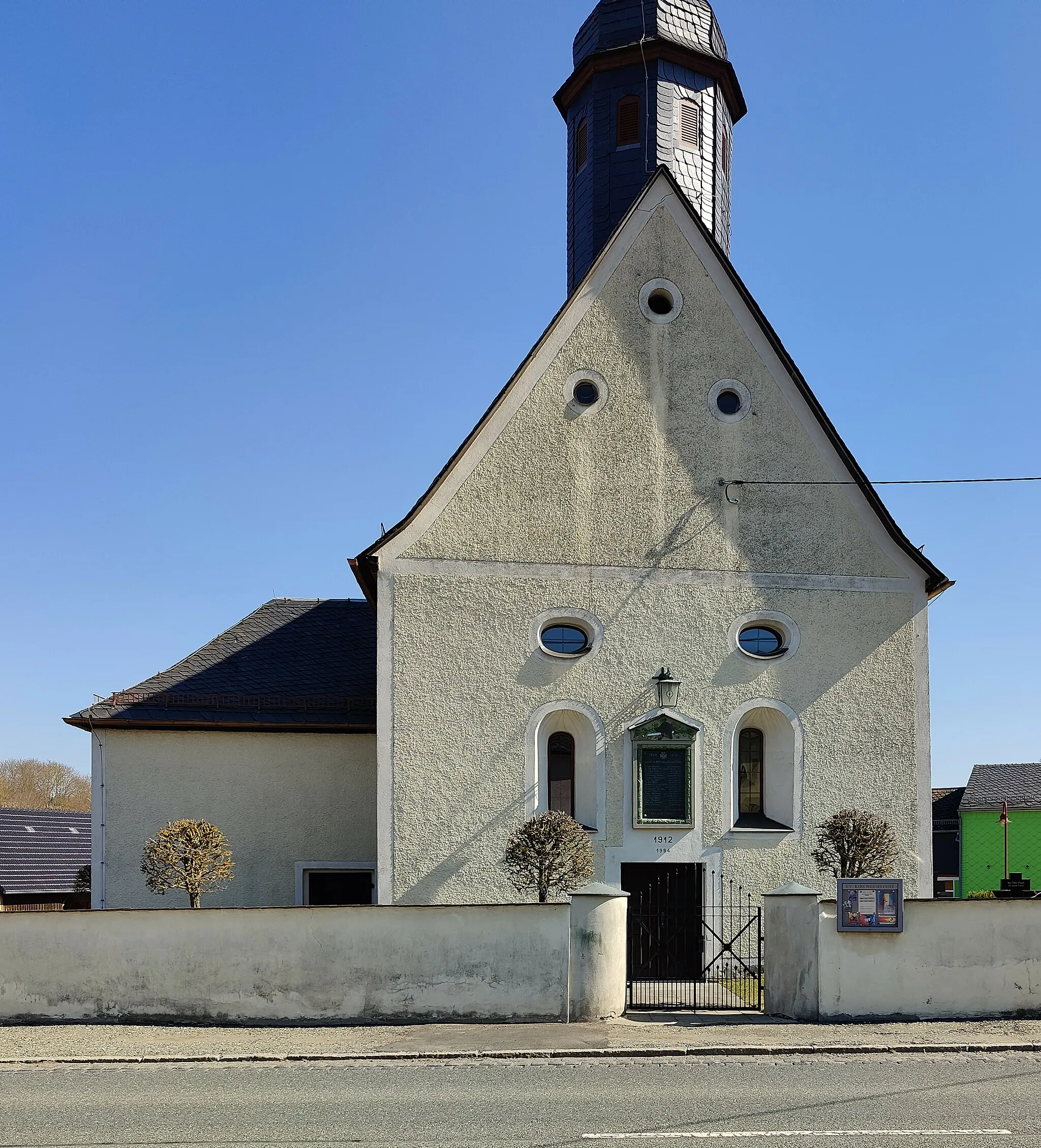 Photo showing: Evangelisch-lutherische St.-Nikolaus-Kirche Zollgrün, Gemeinde Tanna, Saale-Orla-Kreis, Thüringen, Deutschland