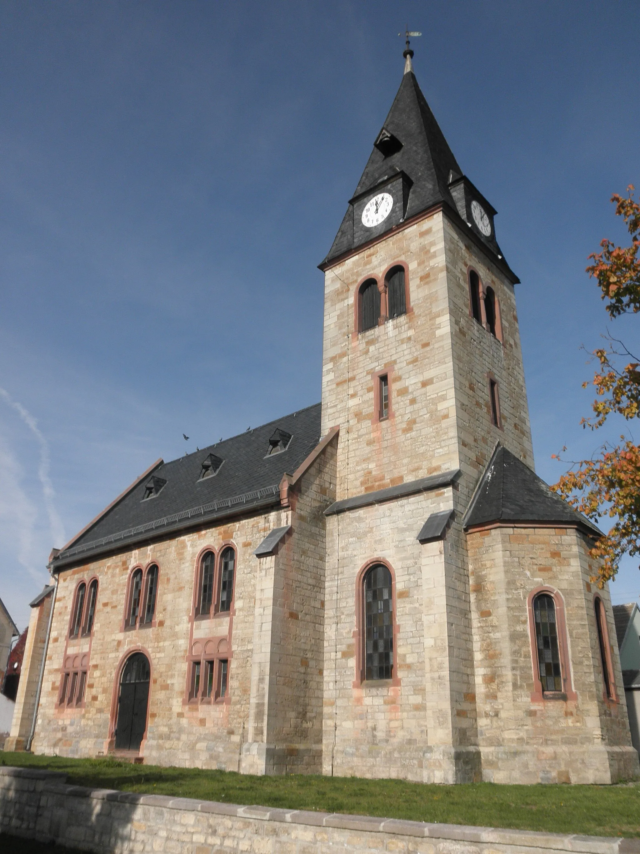 Photo showing: Church in Thalebra (Sondershausen) in Thuringia