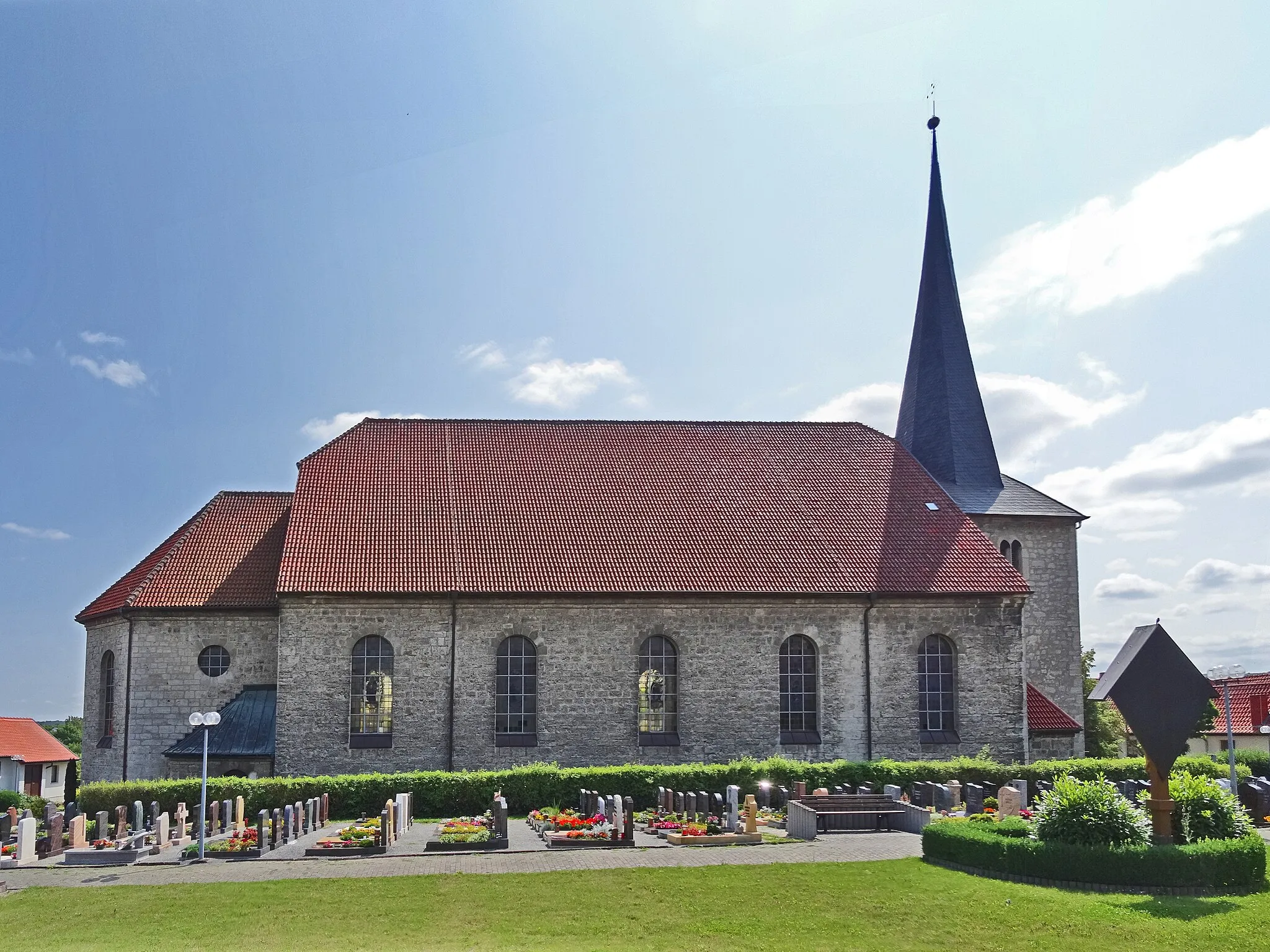 Photo showing: Pfarrkirche St. Sebastian (Bickenriede) von Norden