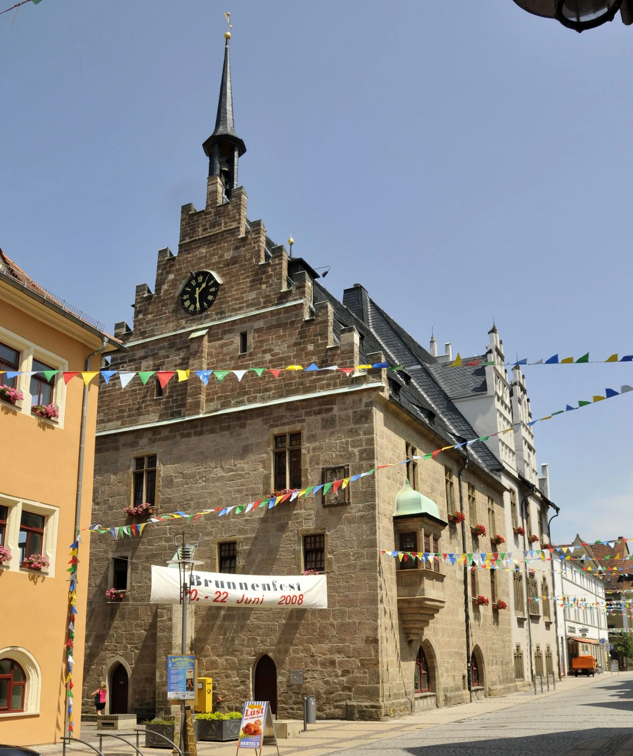 Photo showing: Rathaus von Neustadt an der Orla, Südwestseite