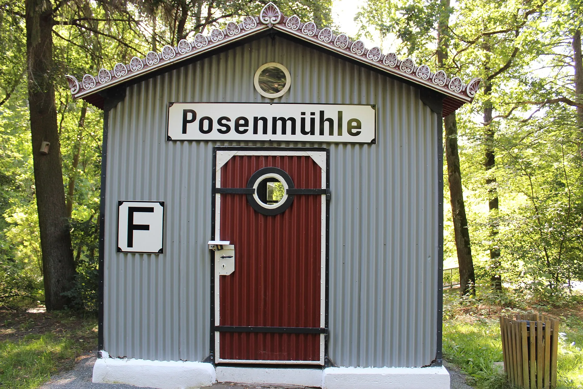 Photo showing: train station Posenmühle