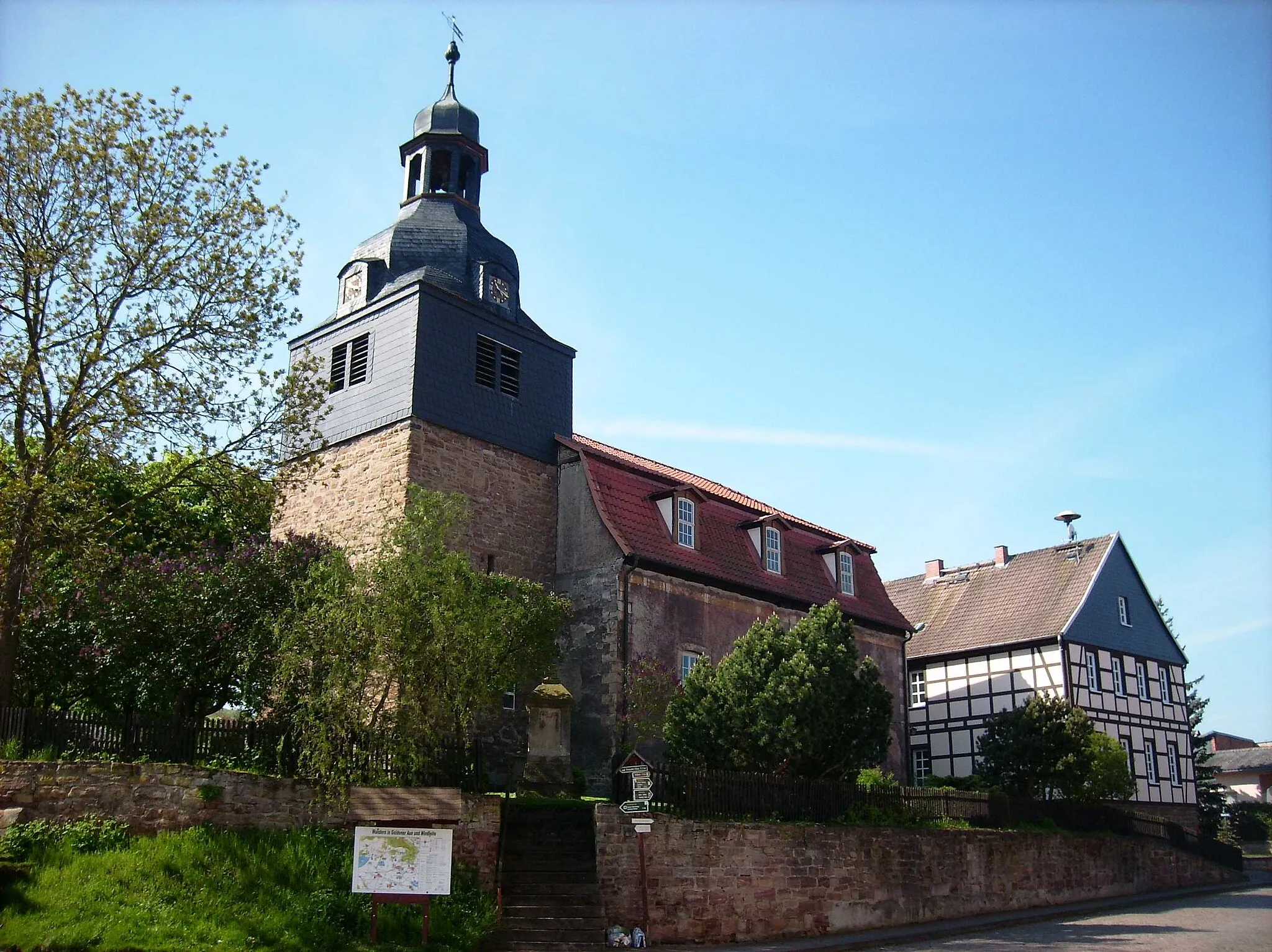 Photo showing: Church of the village of Hamma (Heringen/Helme, Nordhausen district, Thuringia)