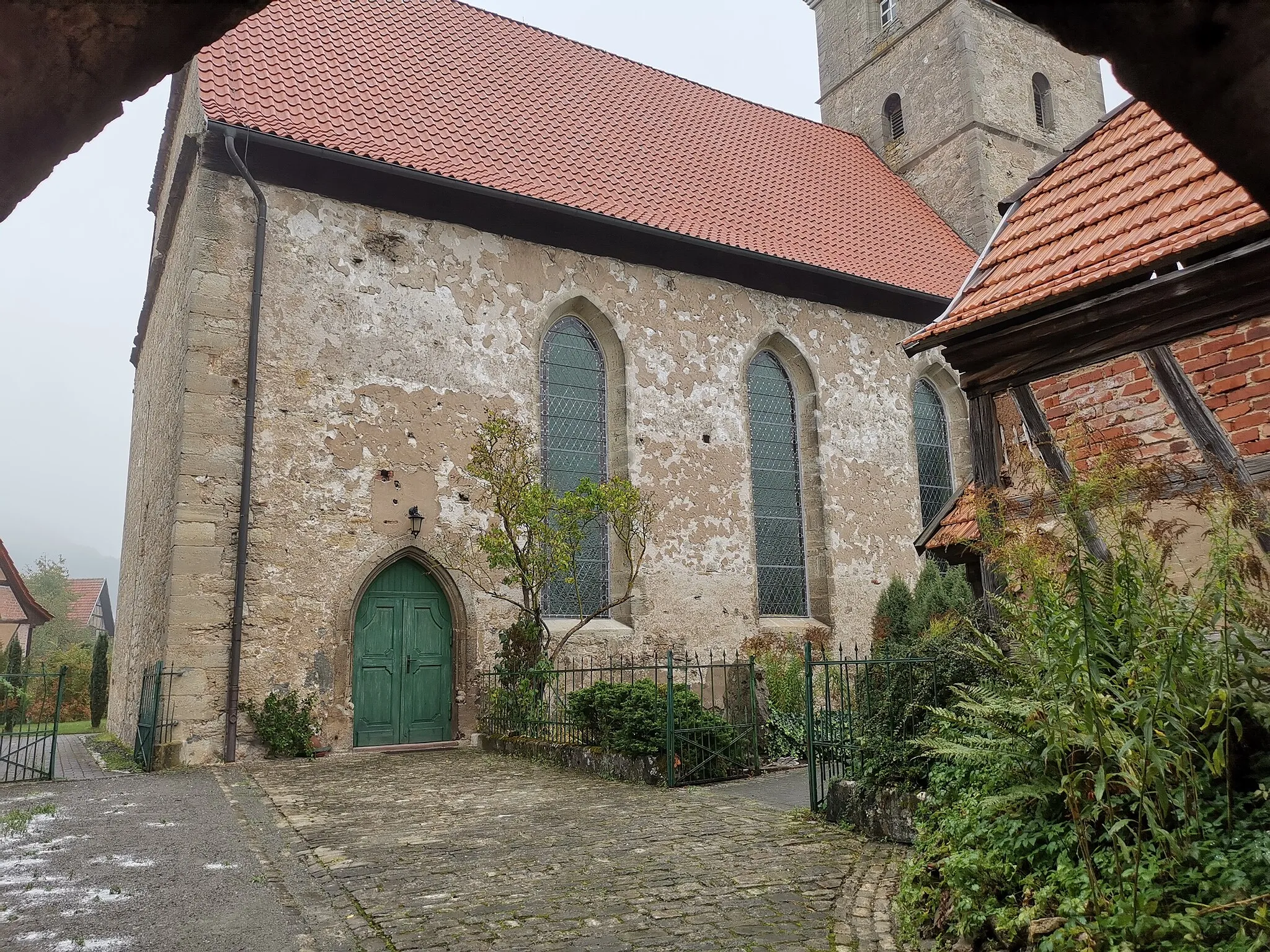 Photo showing: Kirchenburg St. Stephan Obermaßfeld