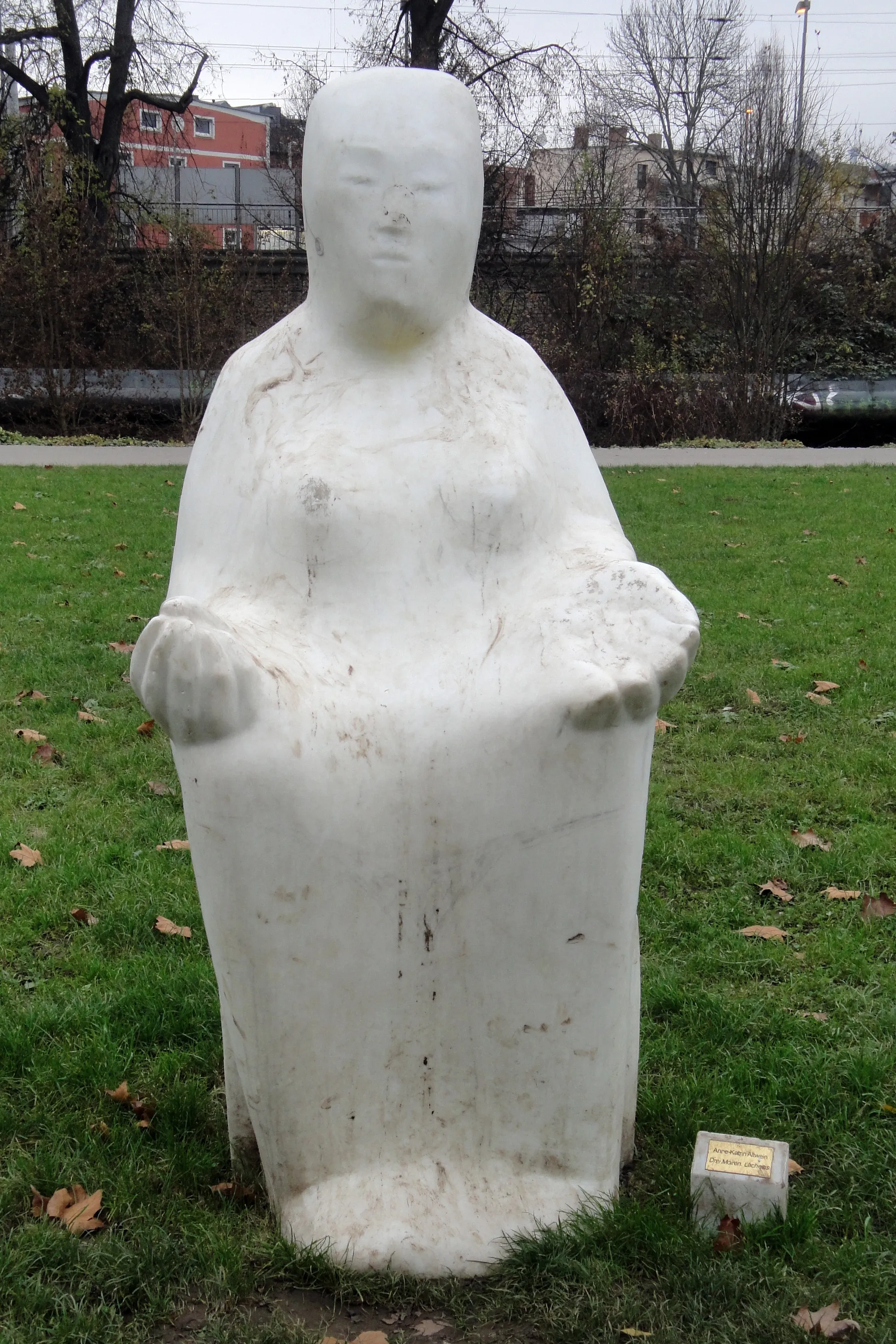 Photo showing: Skulptur "Drei Moiren: Lachesis" von Anne-Katrin Altwein in Jena