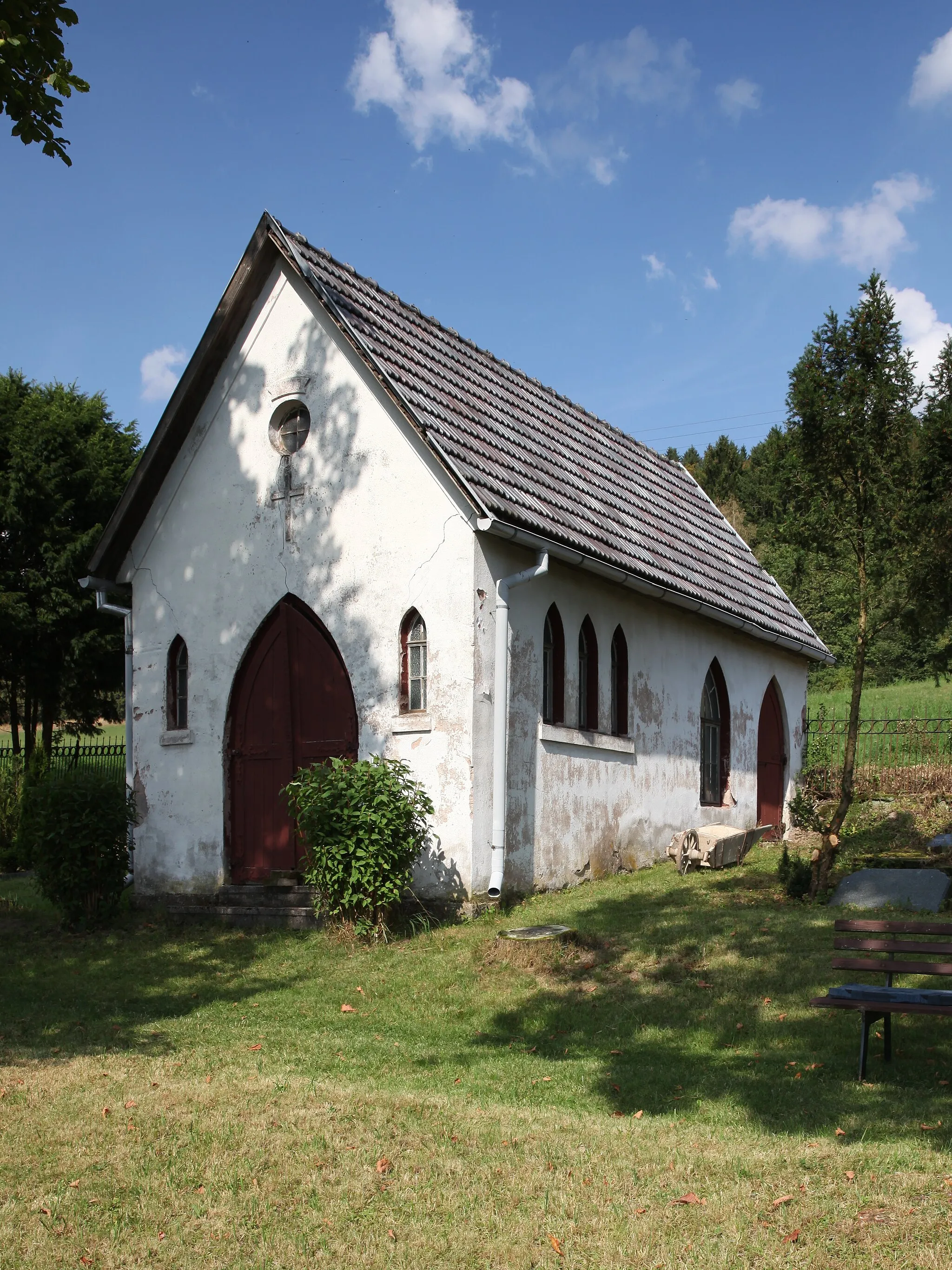 Photo showing: Leichenhalle Friedhof in Meschenbach/Frankenblick