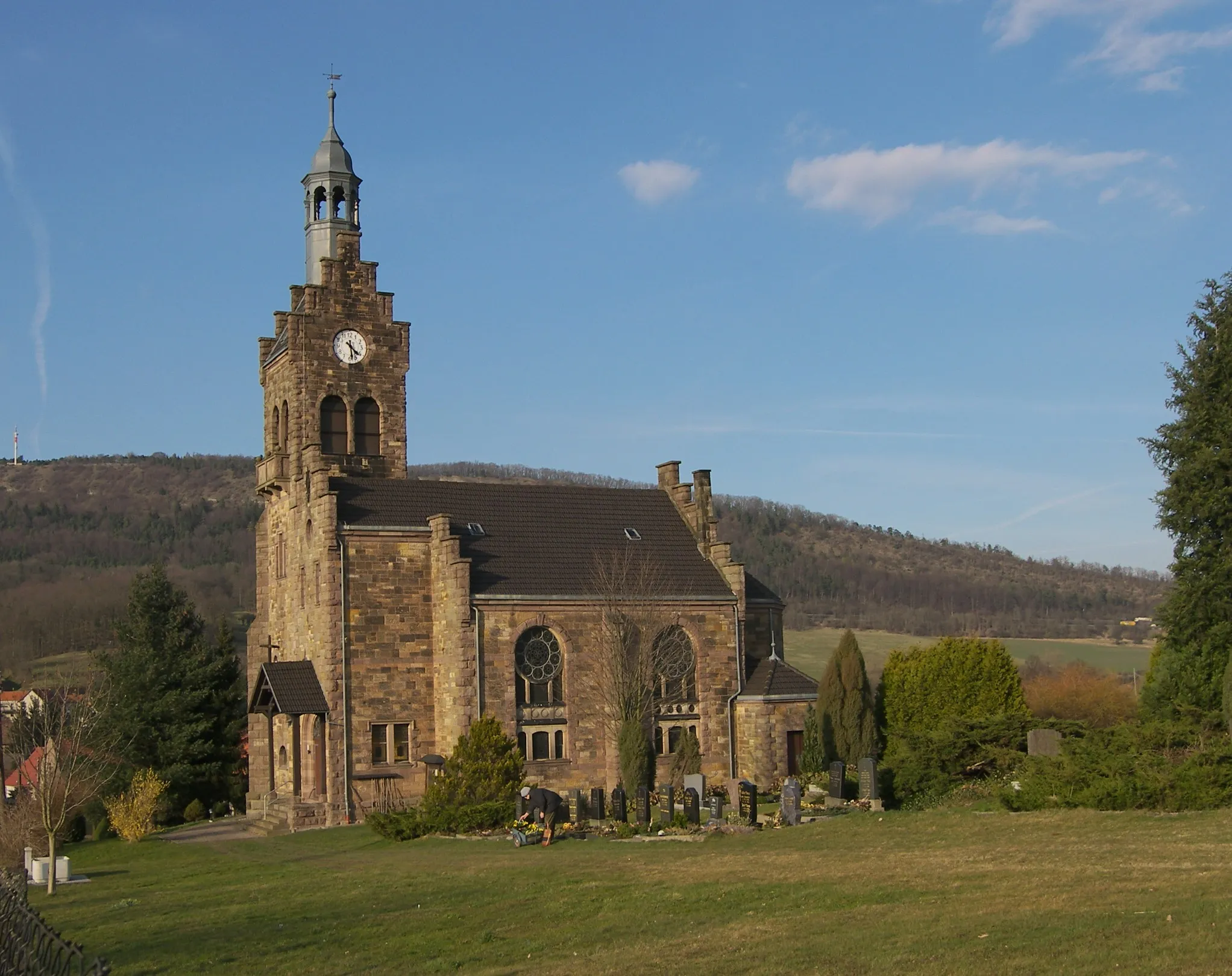 Photo showing: Thueringen-Hoerselberg-Kaelberfeld-Kirche