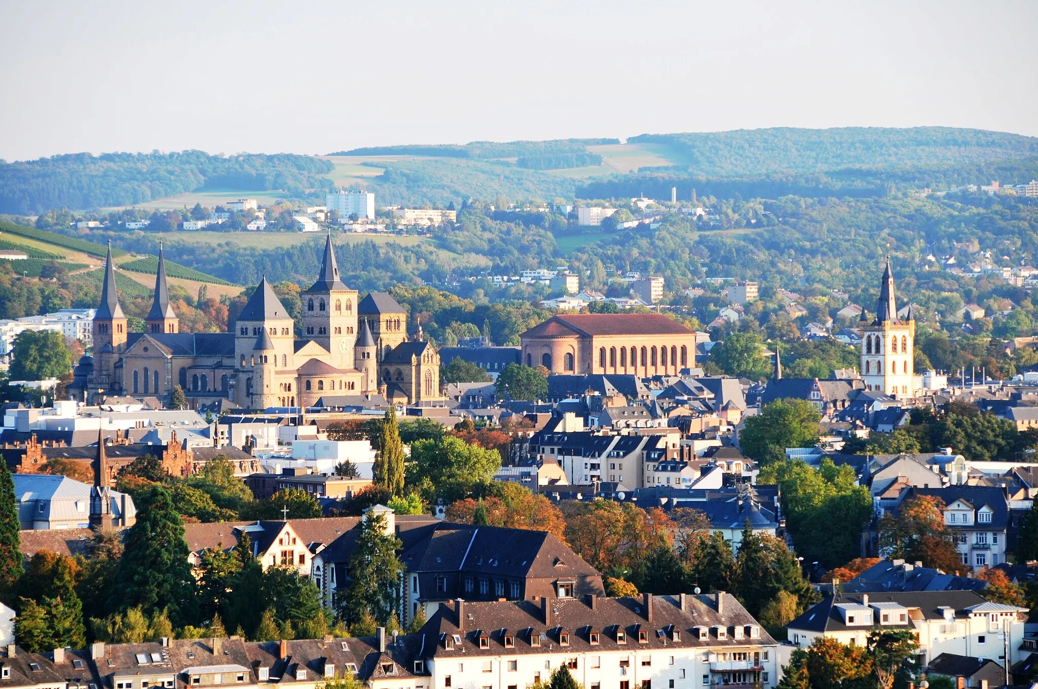 Photo showing: Trier, Blick vom Weisshaus auf die Altstadt