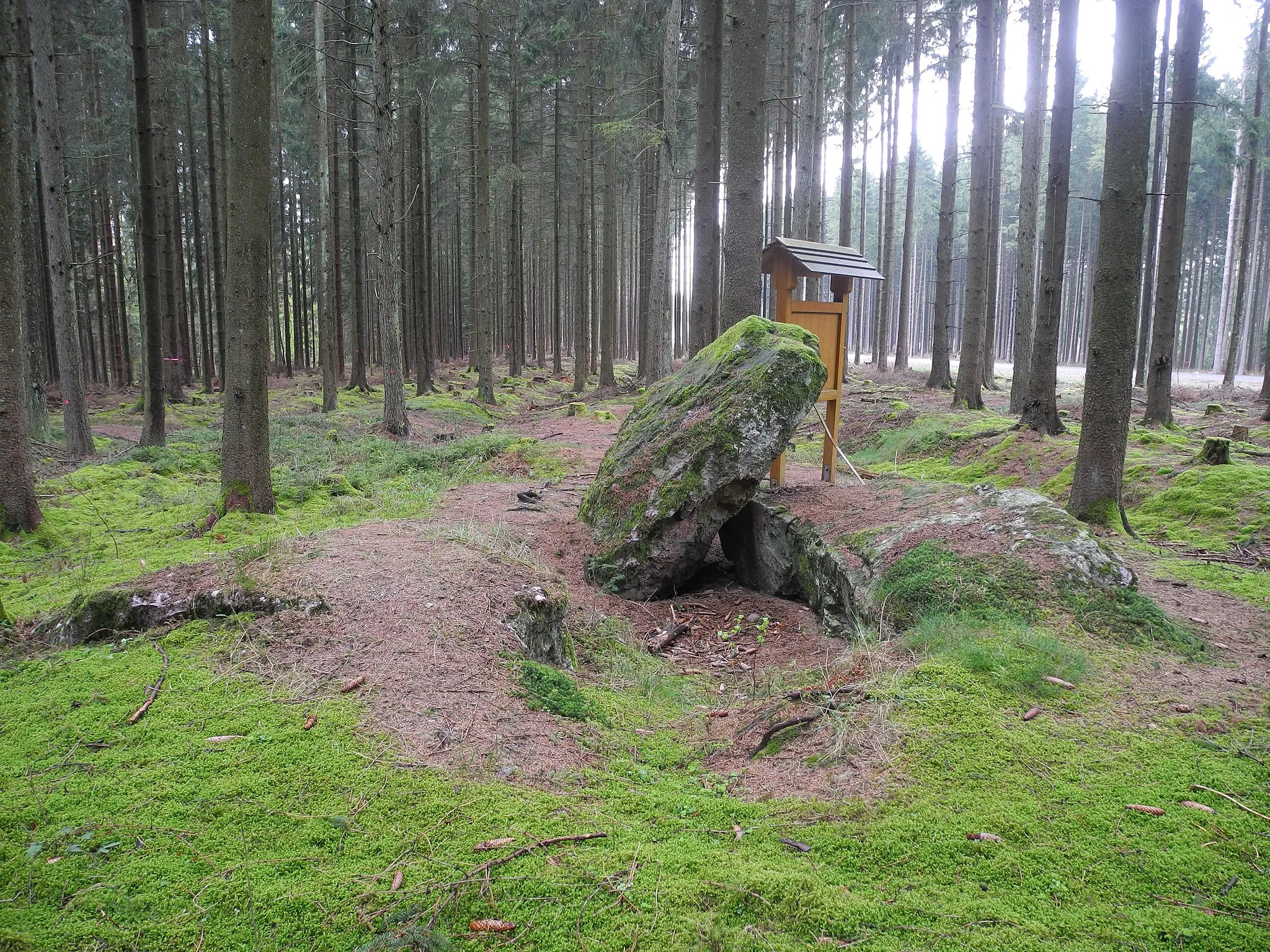 Photo showing: Megalithic grave "Drei Mörder" (near Bonerath in Rhineland-Palatinate).