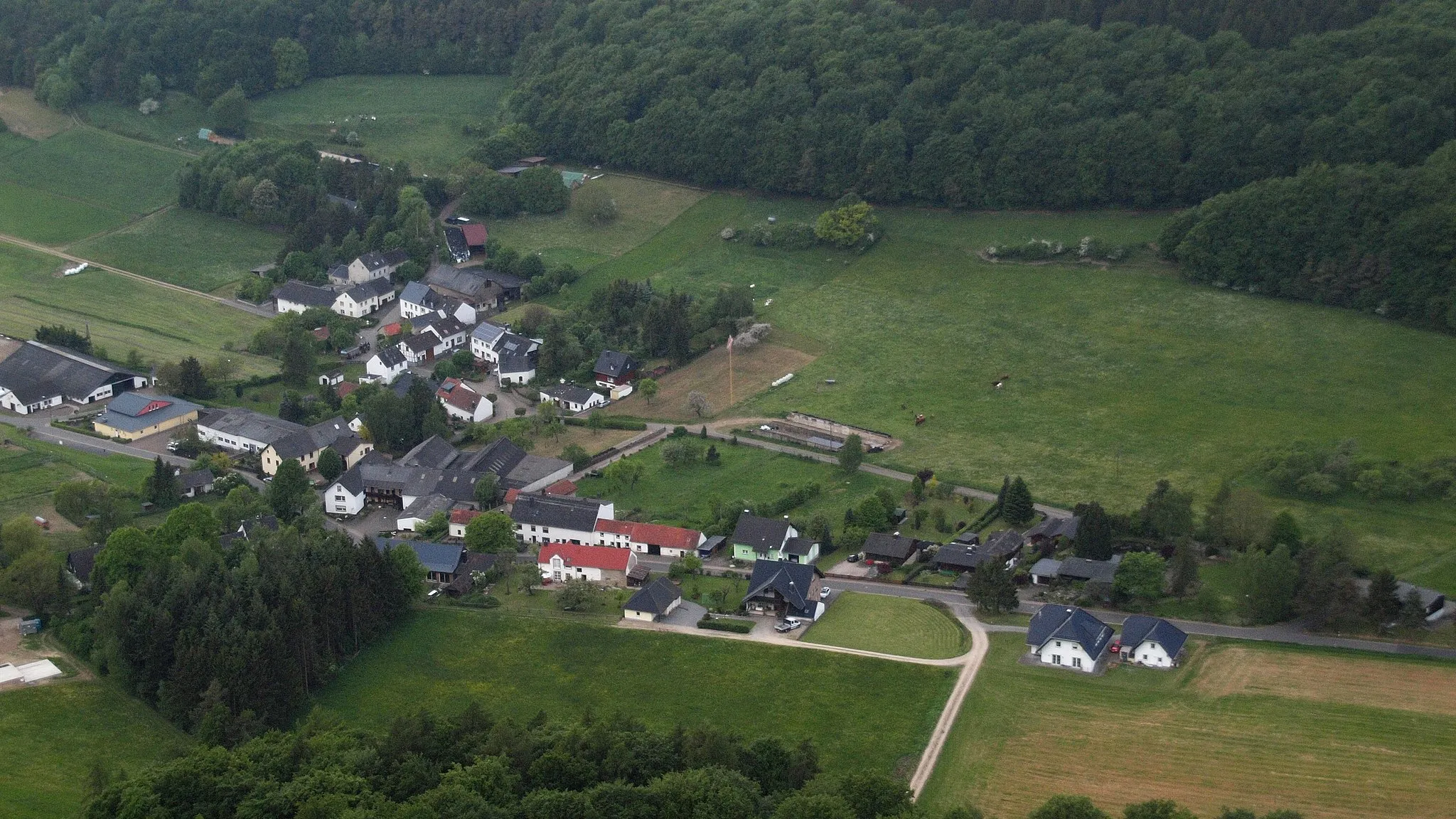 Photo showing: Loogh, Luftaufnahme (2015)
