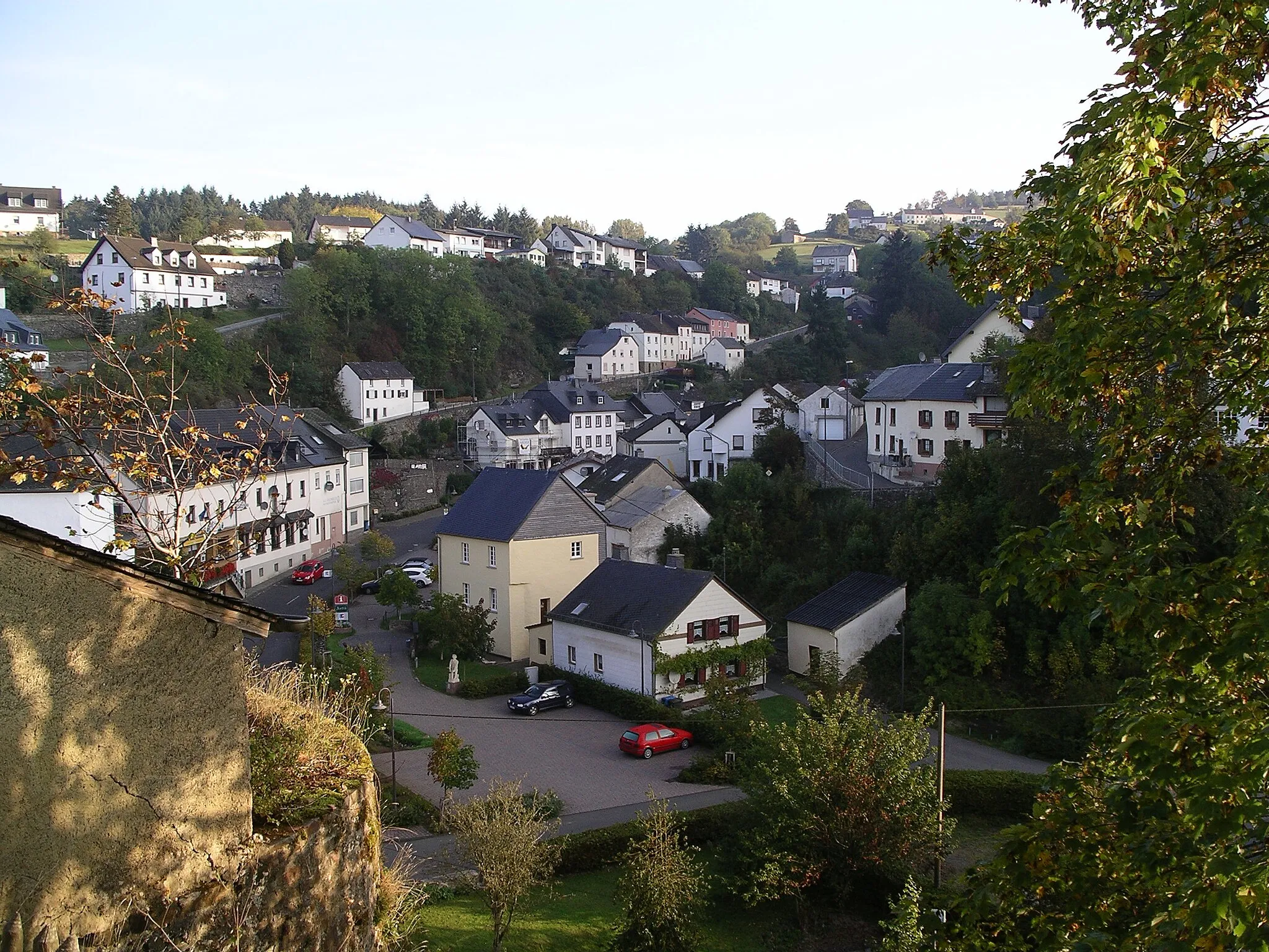 Photo showing: Blick auf den Ort Dasburg, von der Burg aus gesehen