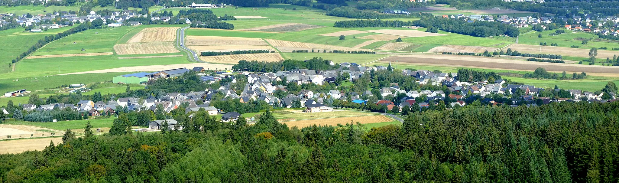 Photo showing: Kempfeld – von der Wildenburg aus gesehen