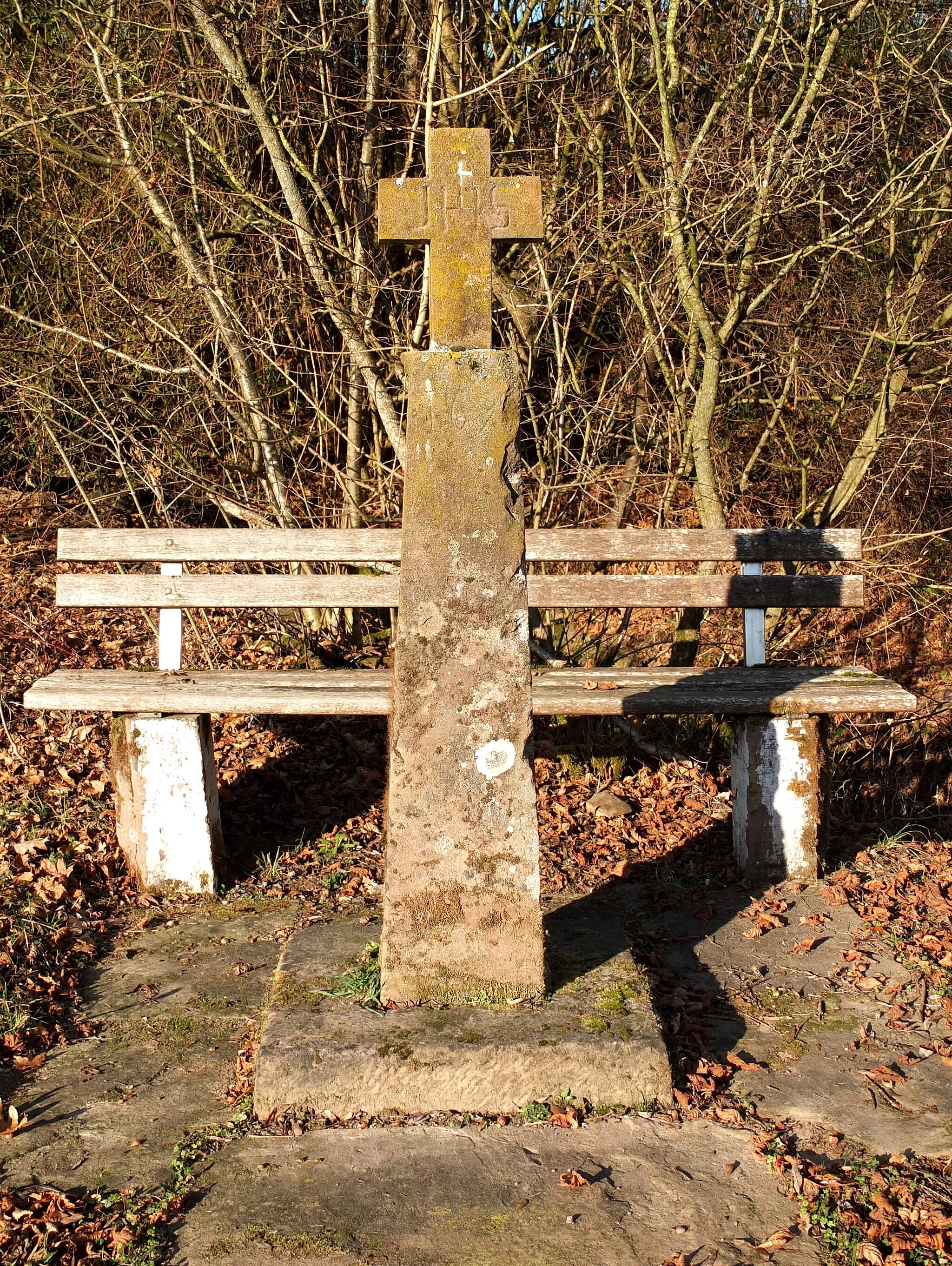 Photo showing: Wayside cross (169?), in Brecht (Eifel), Germany.
This is a photograph of an architectural monument. It is on the list of cultural monuments of Brecht (Eifel).