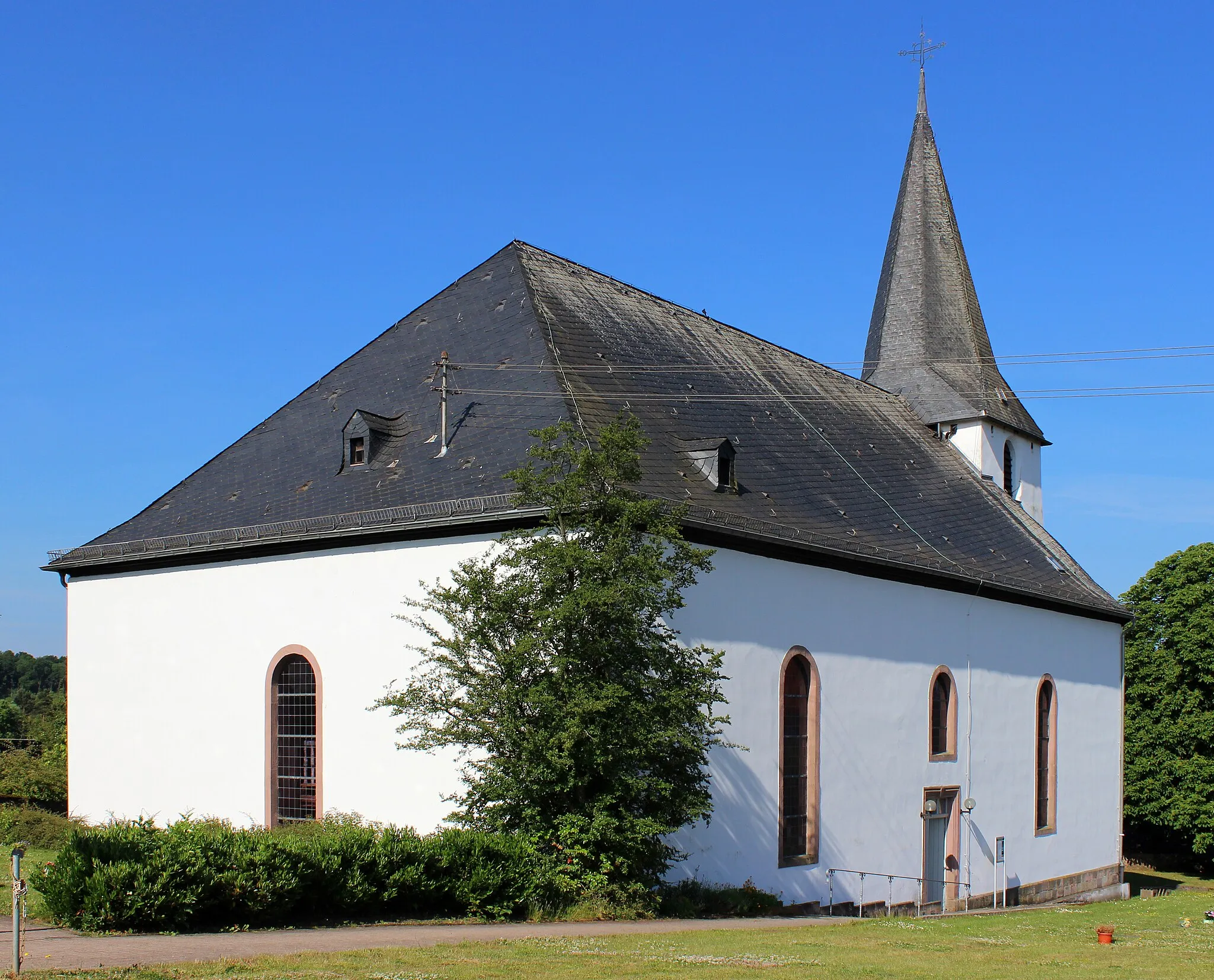 Photo showing: Evangelische Kirche in Wolfersweiler, Gemeinde Nohfelden, Landkreis St. Wendel, Saarland