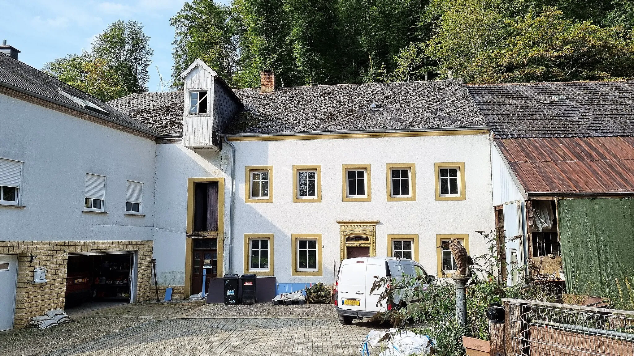 Photo showing: Luxembourg, Mullerthal. Ancien moulin Rauschemillen.