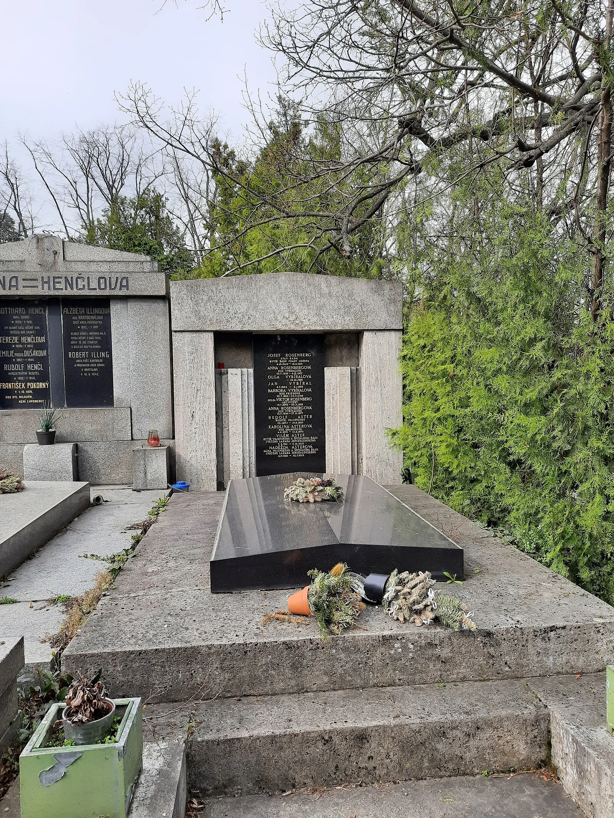 Photo showing: Hrobka rodiny Josefa Rosenberga, Vinohradský hřbitov
