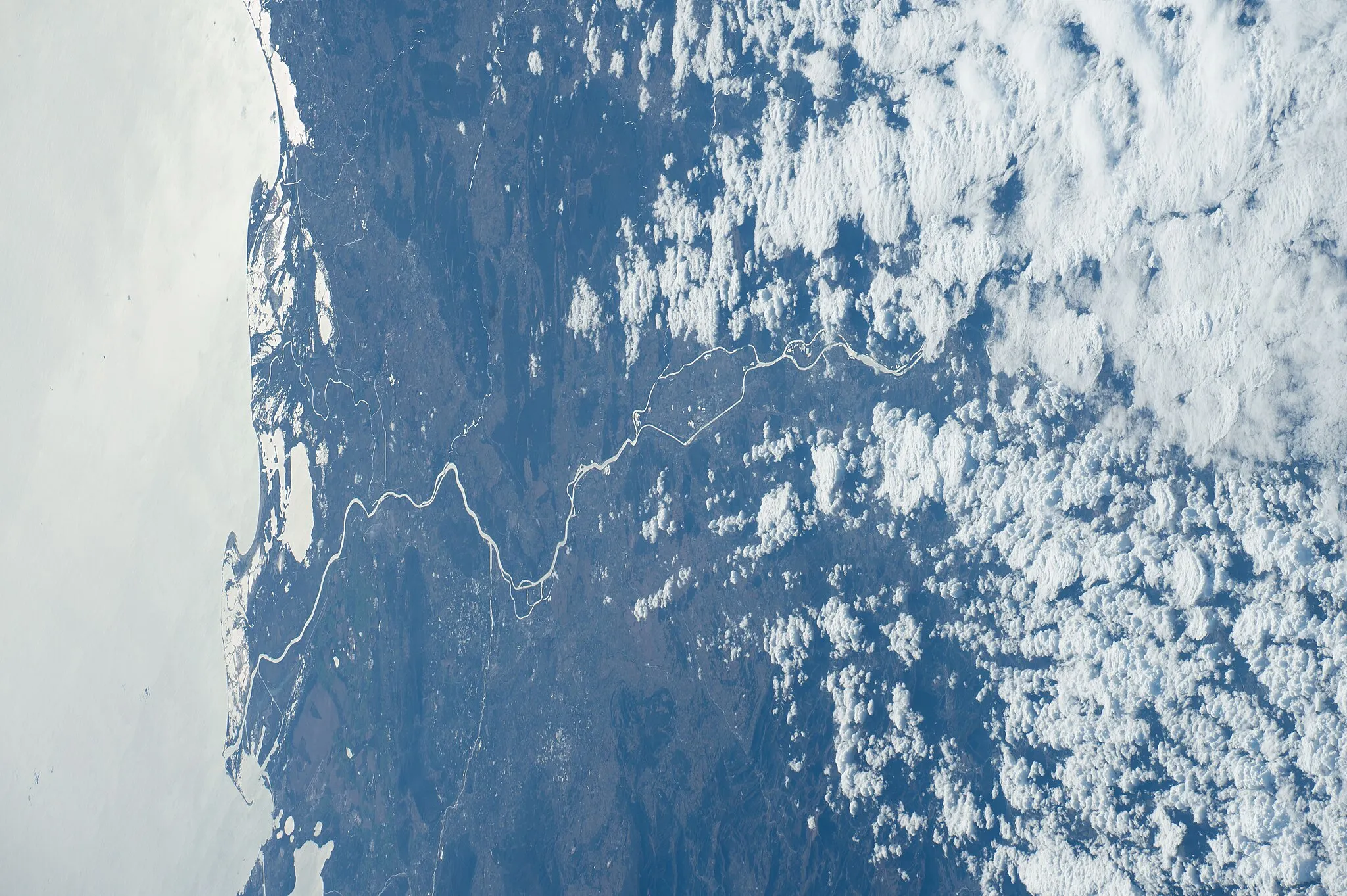 Photo showing: View of France taken during ISS Expedition 53.