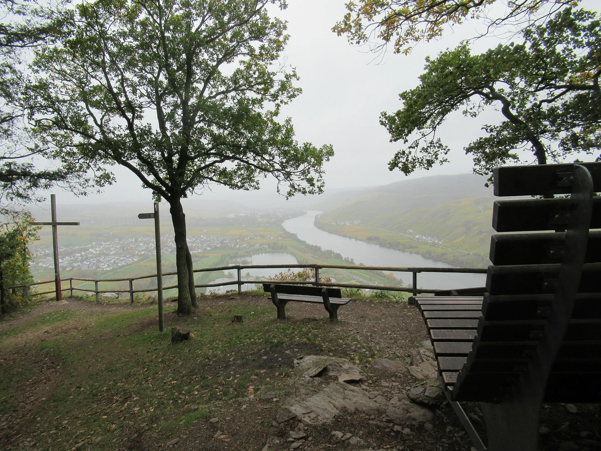 Photo showing: Aussichtspunkt Kammerwald Mehring/Mosel