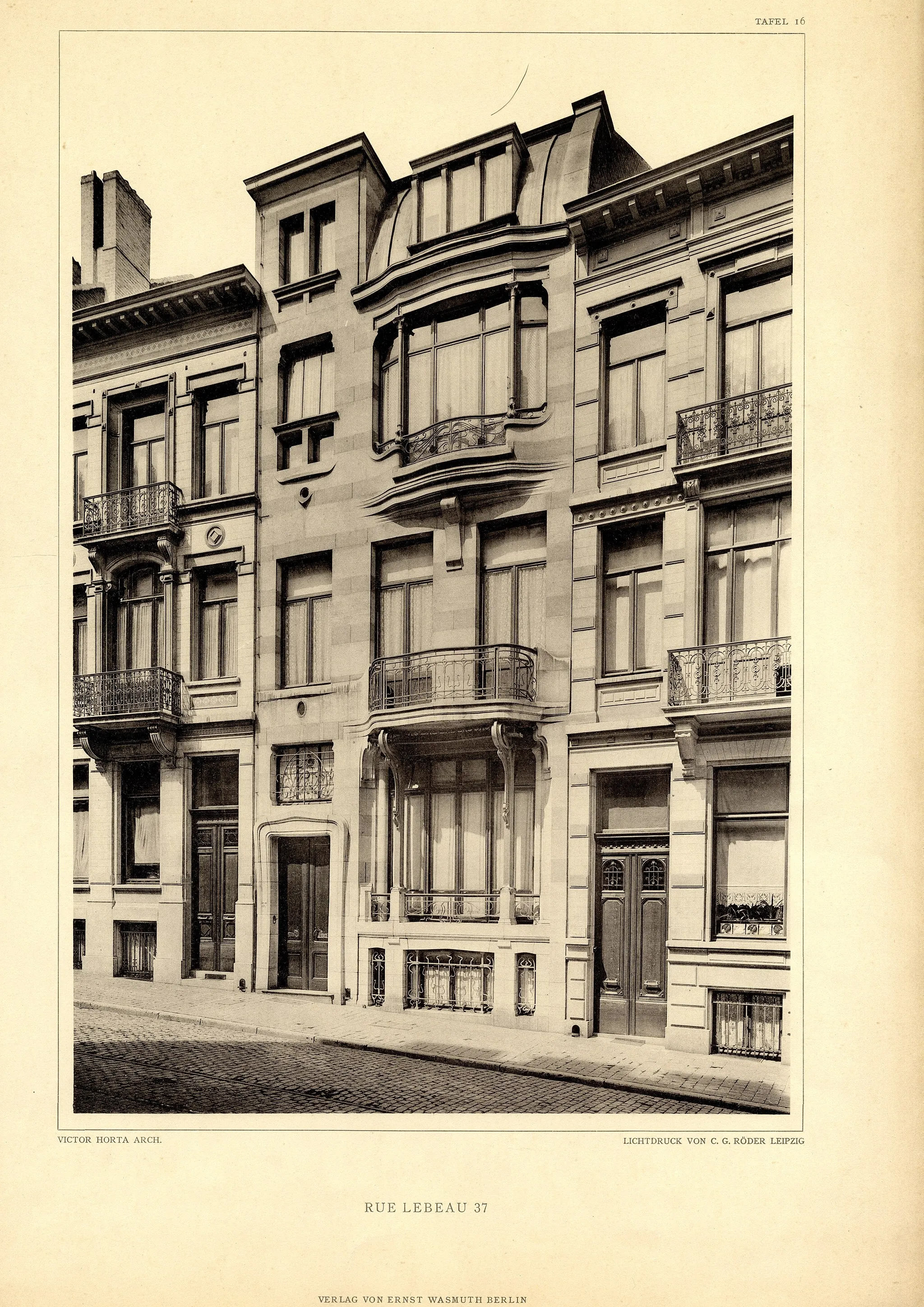 Photo showing: Photo de la façade de la maison Frison, date inconnue, auteur: C.G Rôder Leipzig
