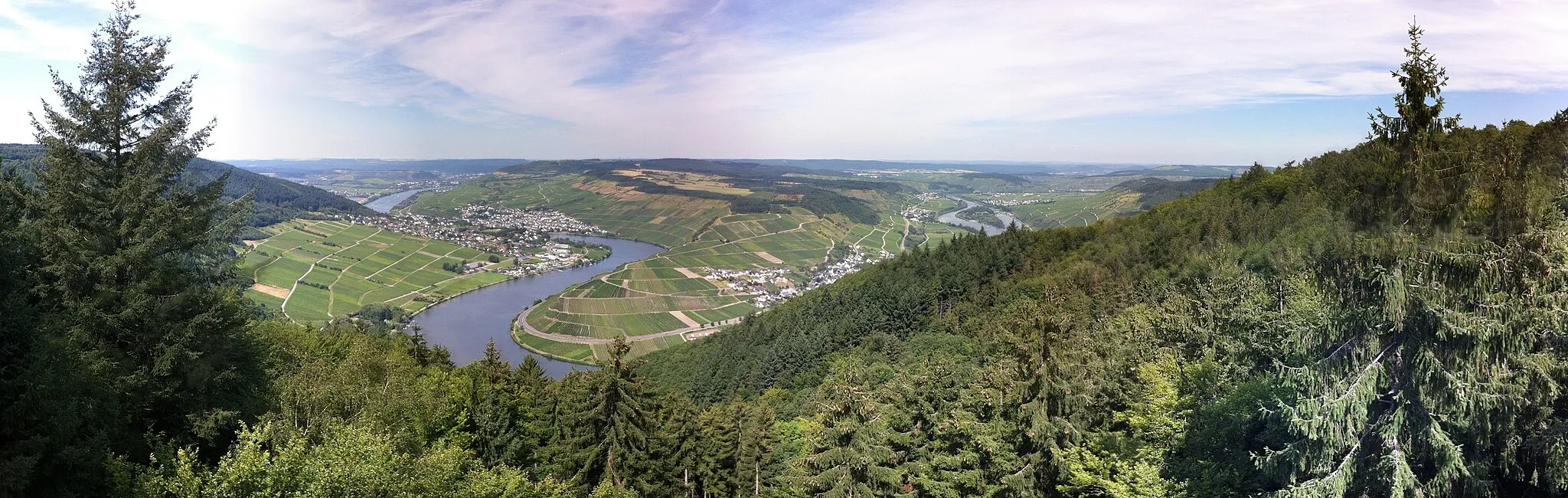 Photo showing: Panorama Aufnahme - 5-Seen-Blick auf Mehring