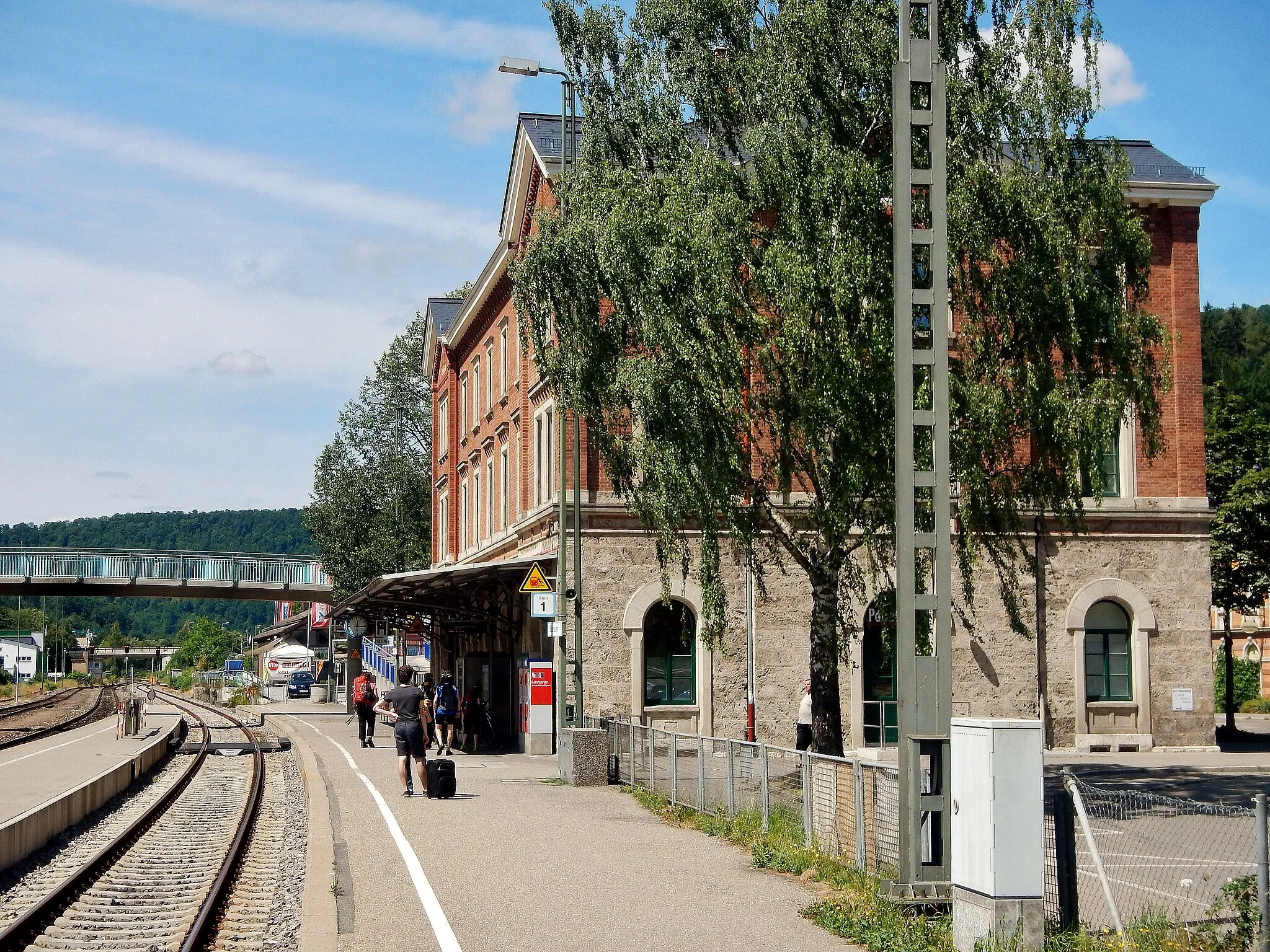 Photo showing: Bahnhof Blaubeuren