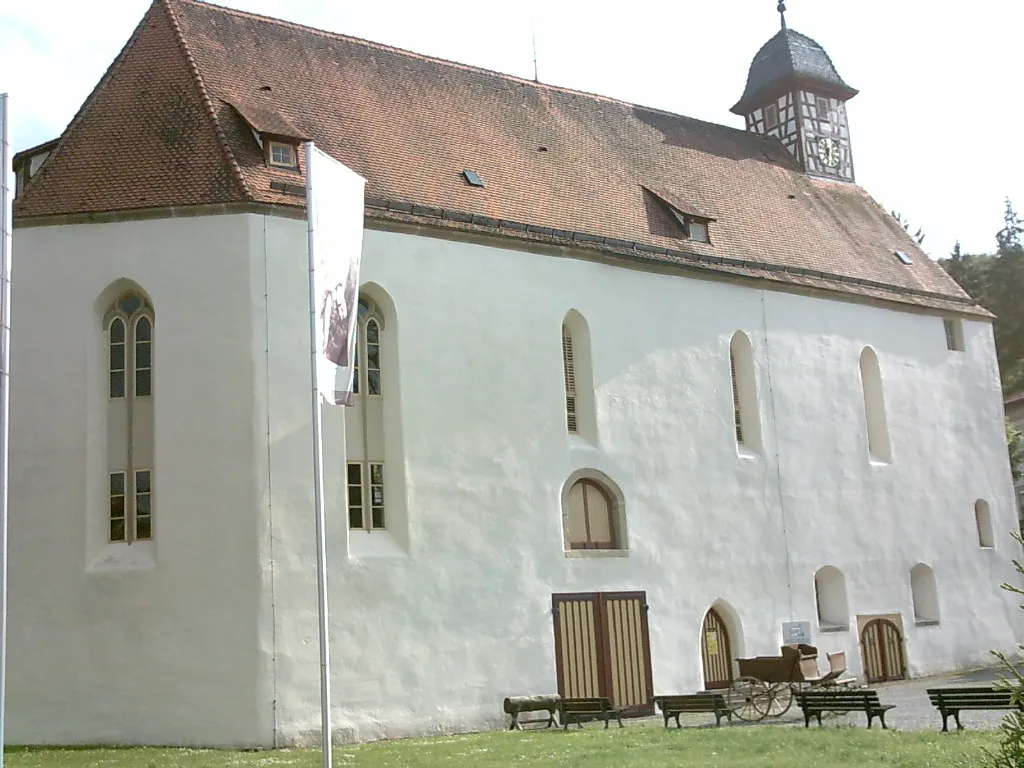 Photo showing: Kirche in Offenhausen, heute Gestütsmuseum