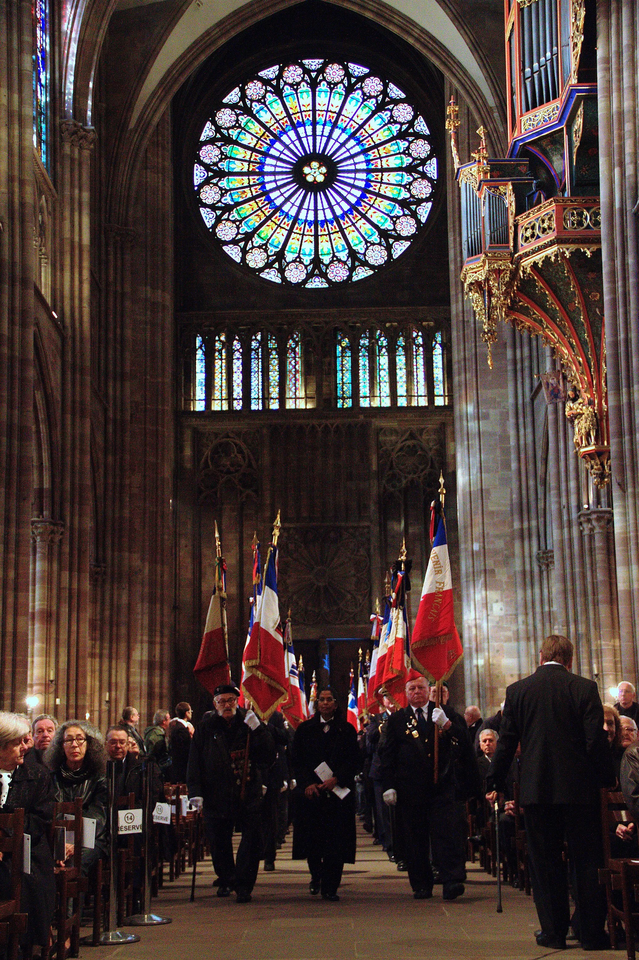 Photo showing: Obsèques d’André Bord à la cathédrale de Strasbourg 18 mai 2013