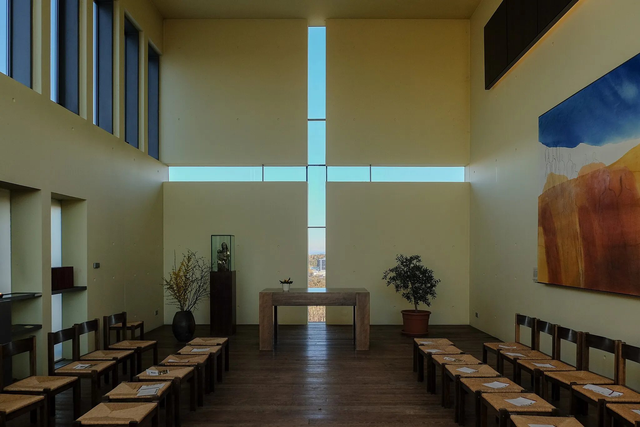 Photo showing: Road church Emmauskapelle, Engen, district Konstanz, Baden-Württemberg, Germany