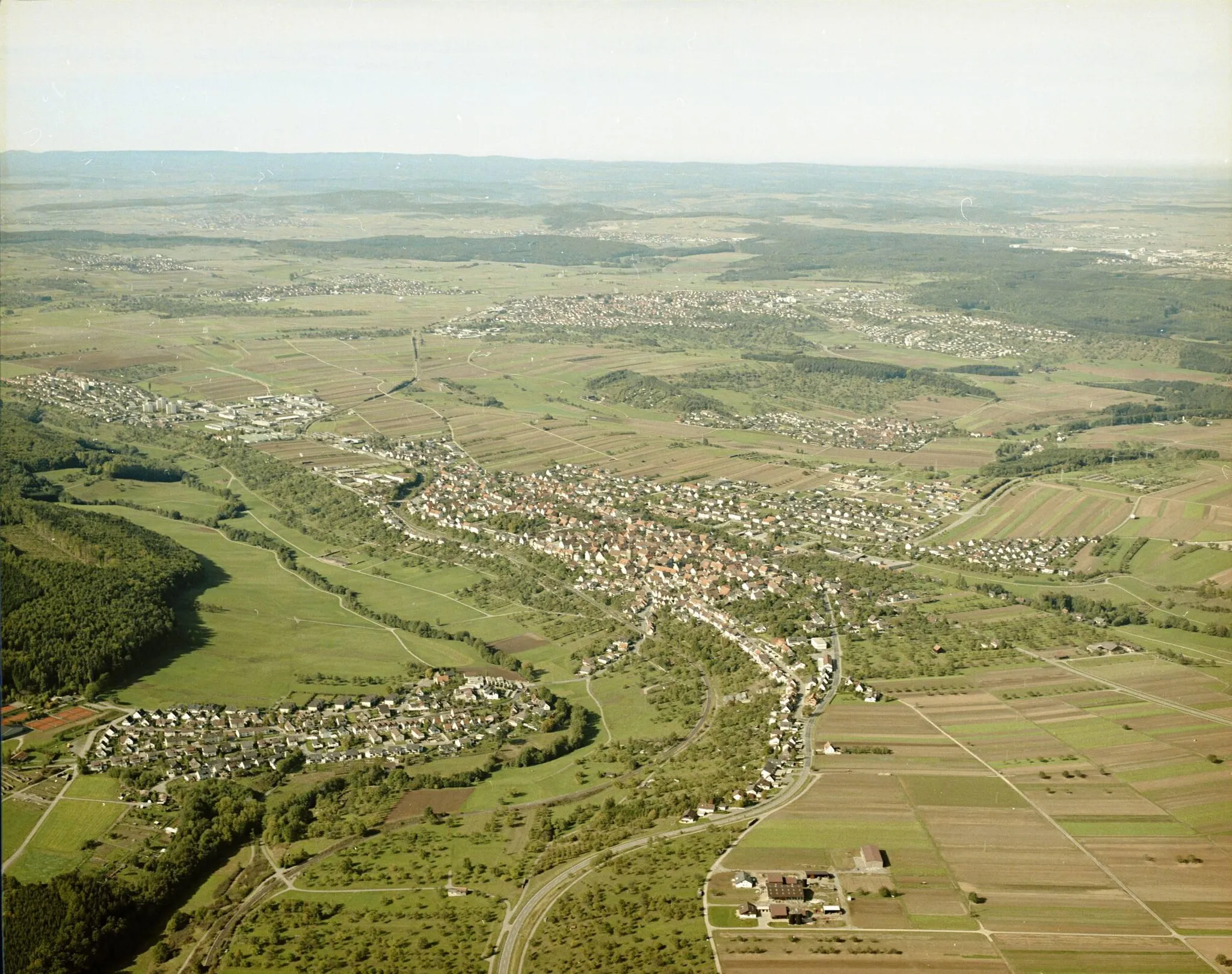 Photo showing: Luftbild von Weil im Schönbuch - Staatsarchiv Sigmaringen - Archivalieneinheit N 1/96 T 1 Nr. 511