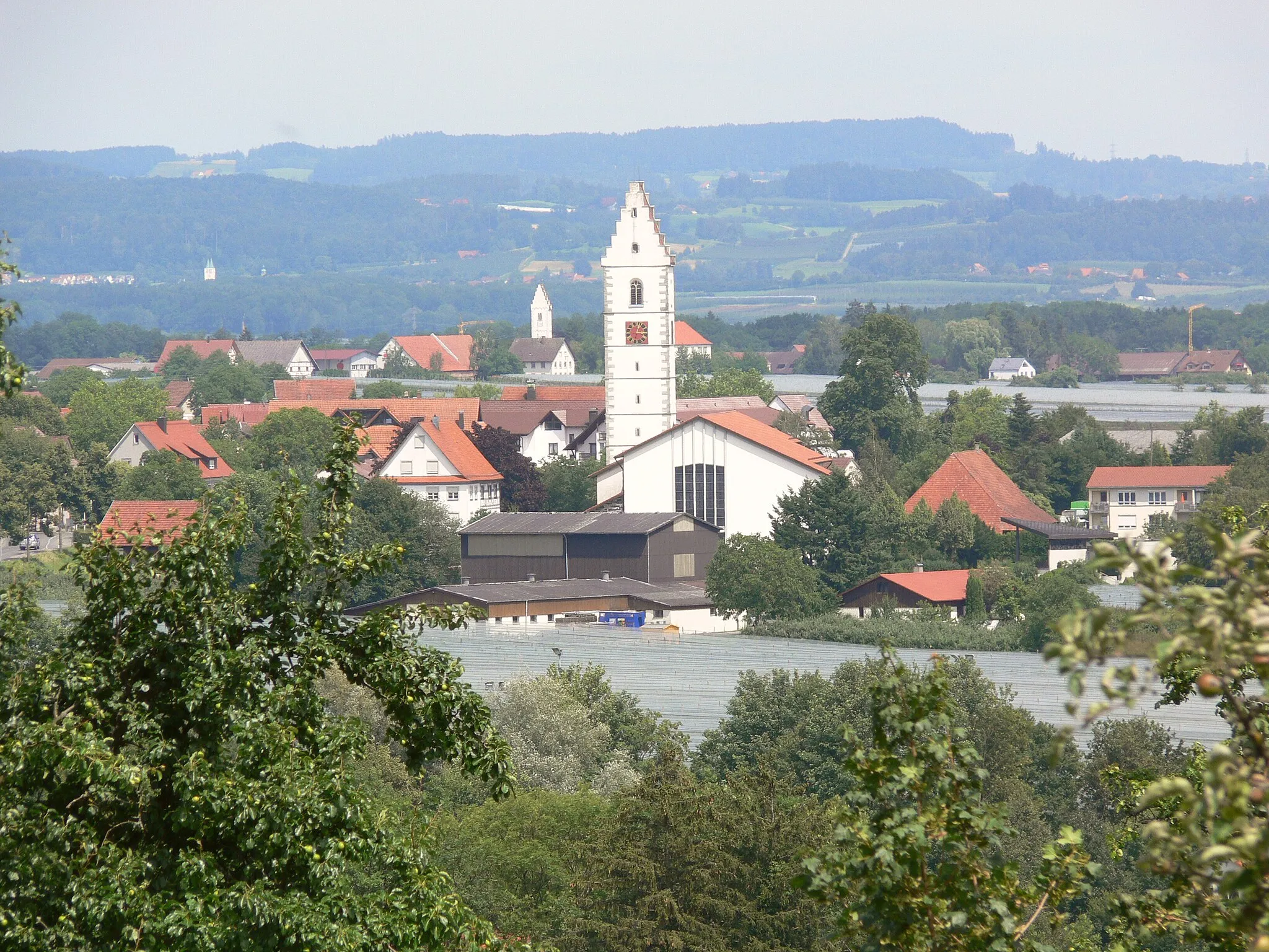 Photo showing: Friedrichshafen-Ailingen, vom Ortsteil Berg aus gesehen