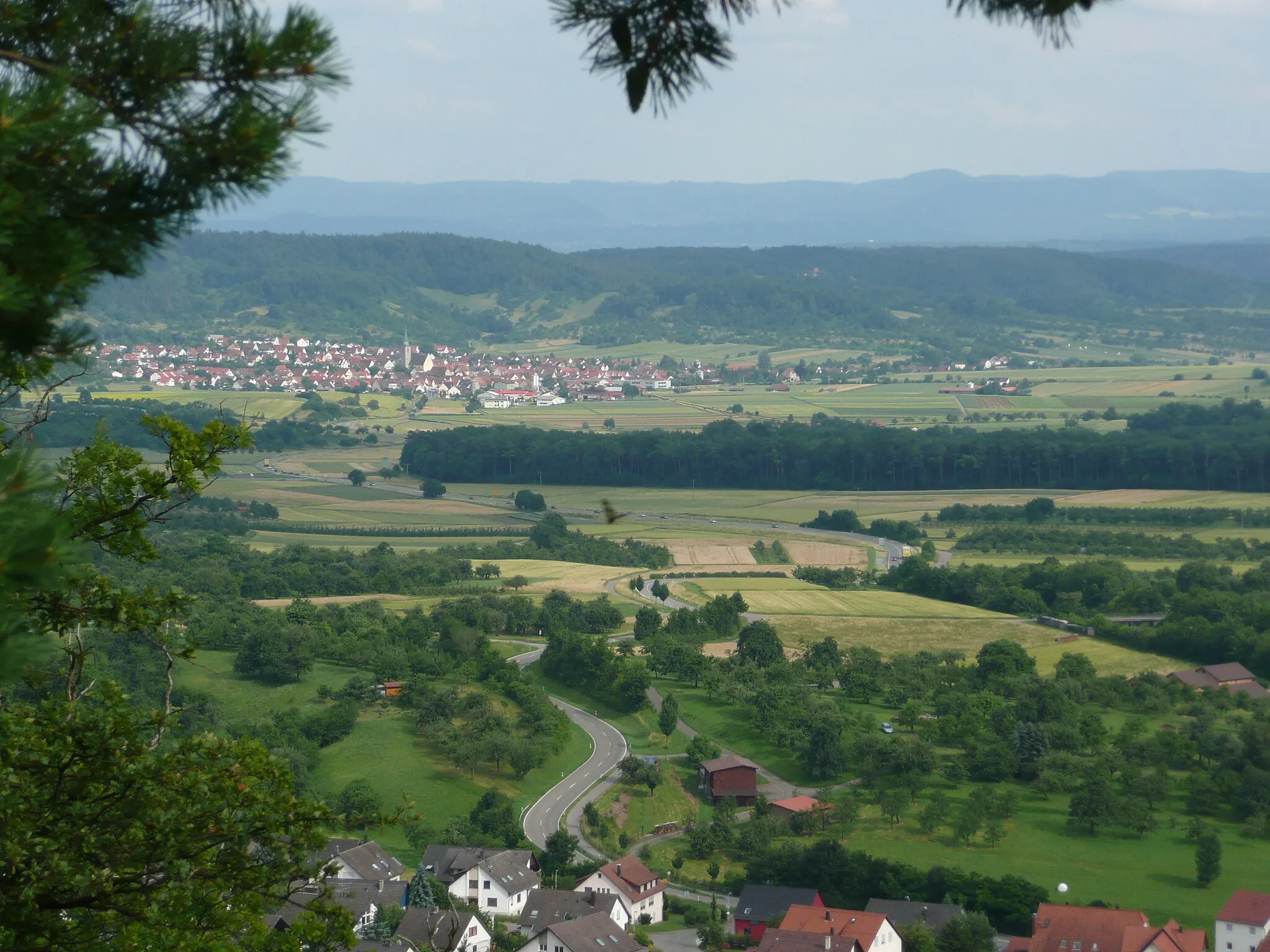 Photo showing: Schönbuch, Blick vom Grafenberg nach Breitenholz