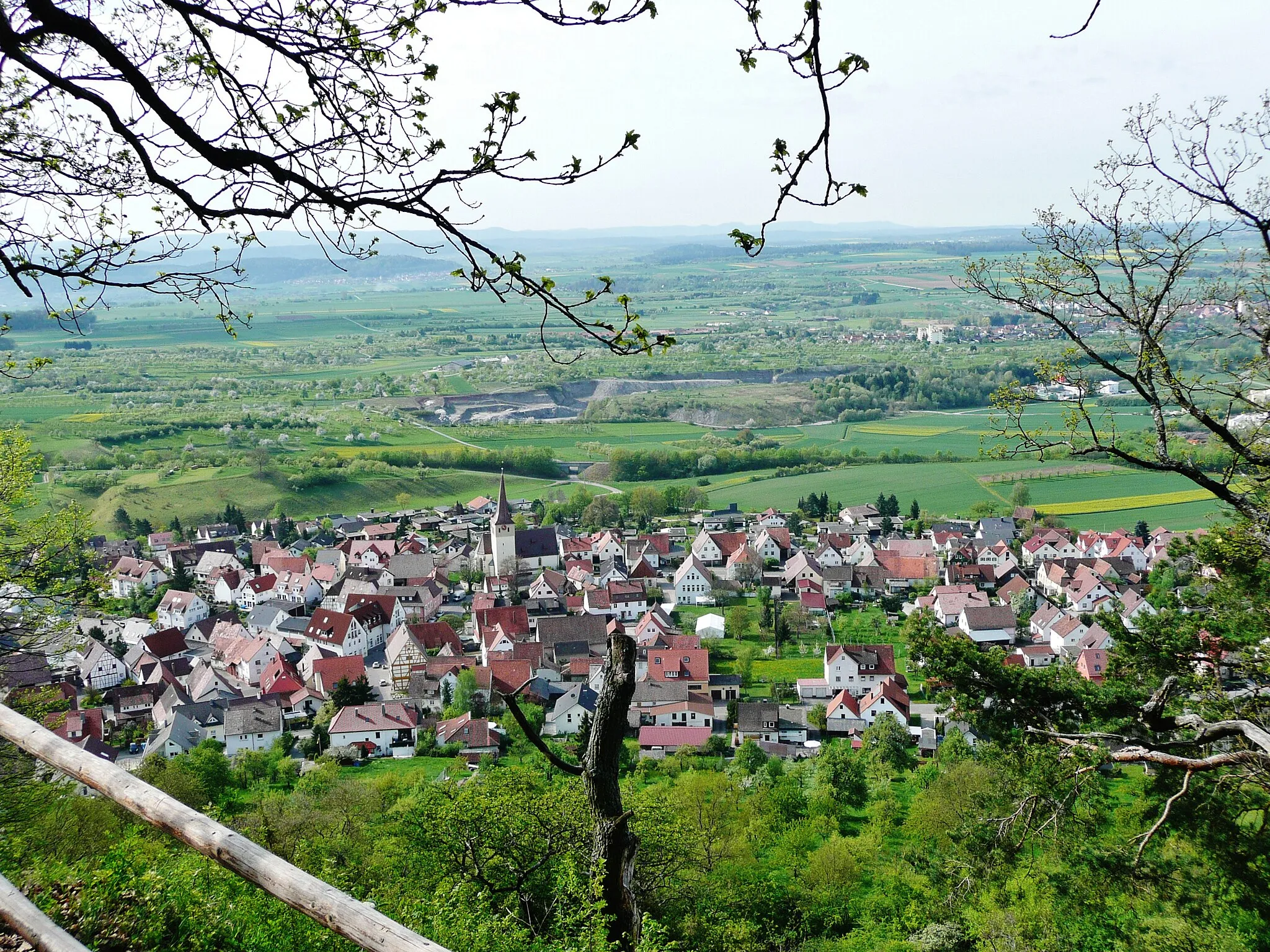 Photo showing: Blick auf Herrenberg-Kayh, vom Grafenberg aus.