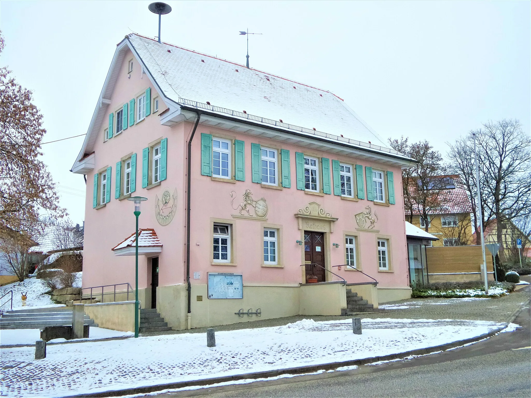 Photo showing: Rathaus in Mehrstetten