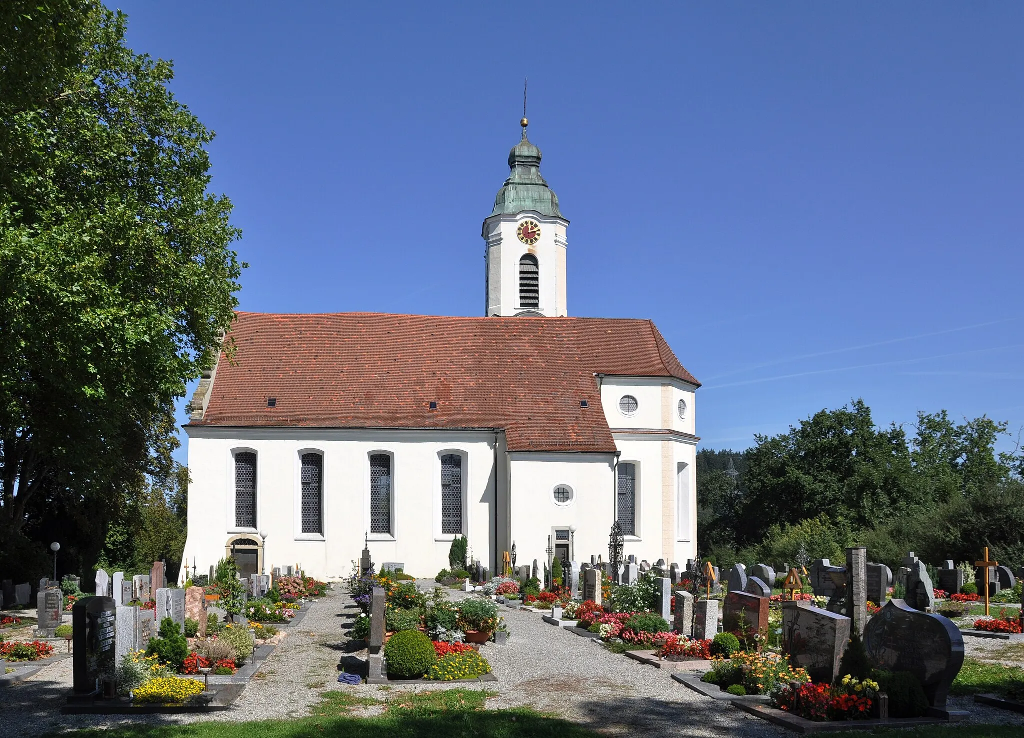 Photo showing: Bodnegg, Katholische Pfarrkirche St. Ulrich und Magnus,

Außenansicht vom Friedhof