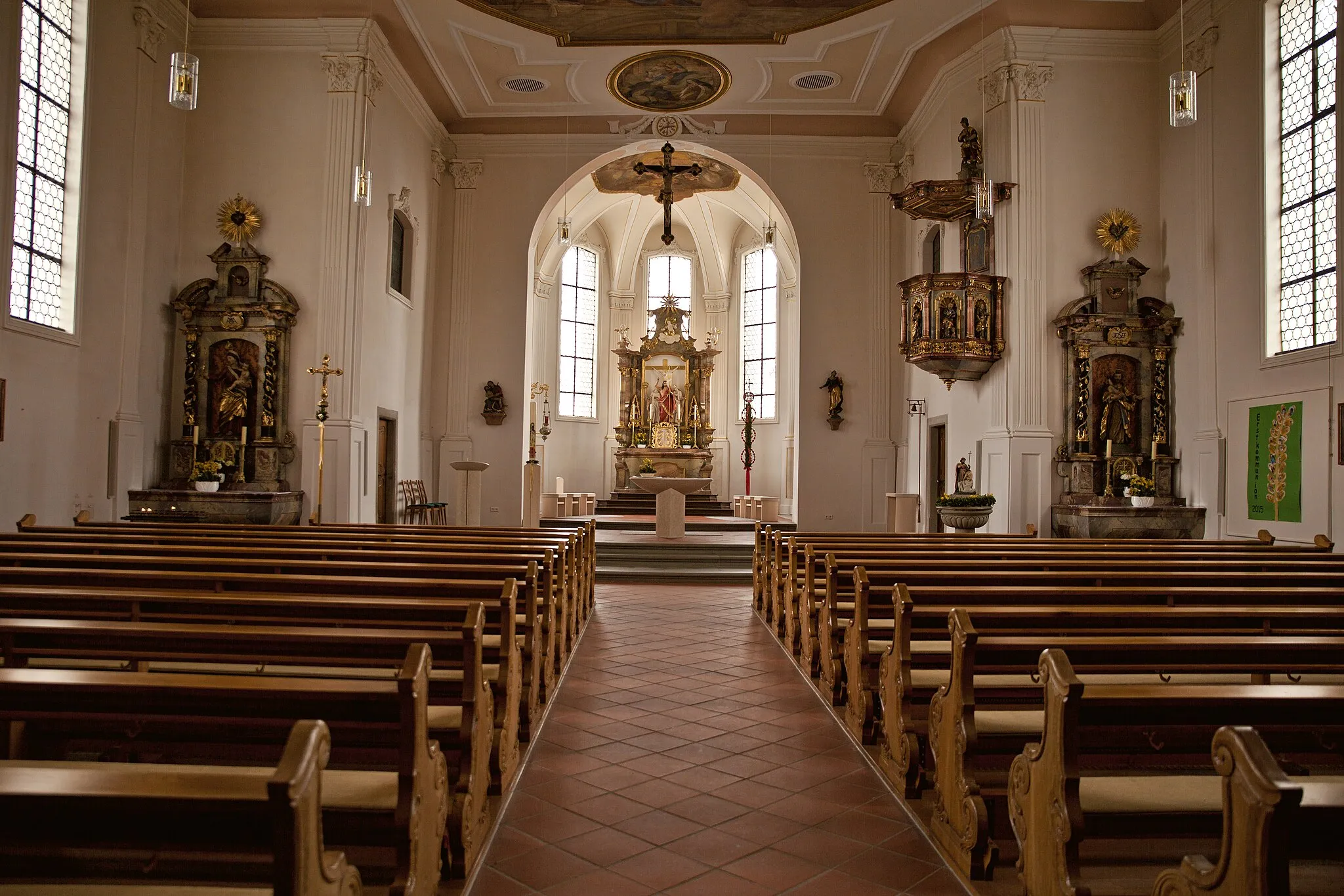 Photo showing: The Baroque Church of St. Ulrich and Magnus in Bodnegg
Die Barockkirche St. Ulrich und Magnus in Bodnegg

L'église baroque de Saint-Ulrich et Magnus dans Bodnegg