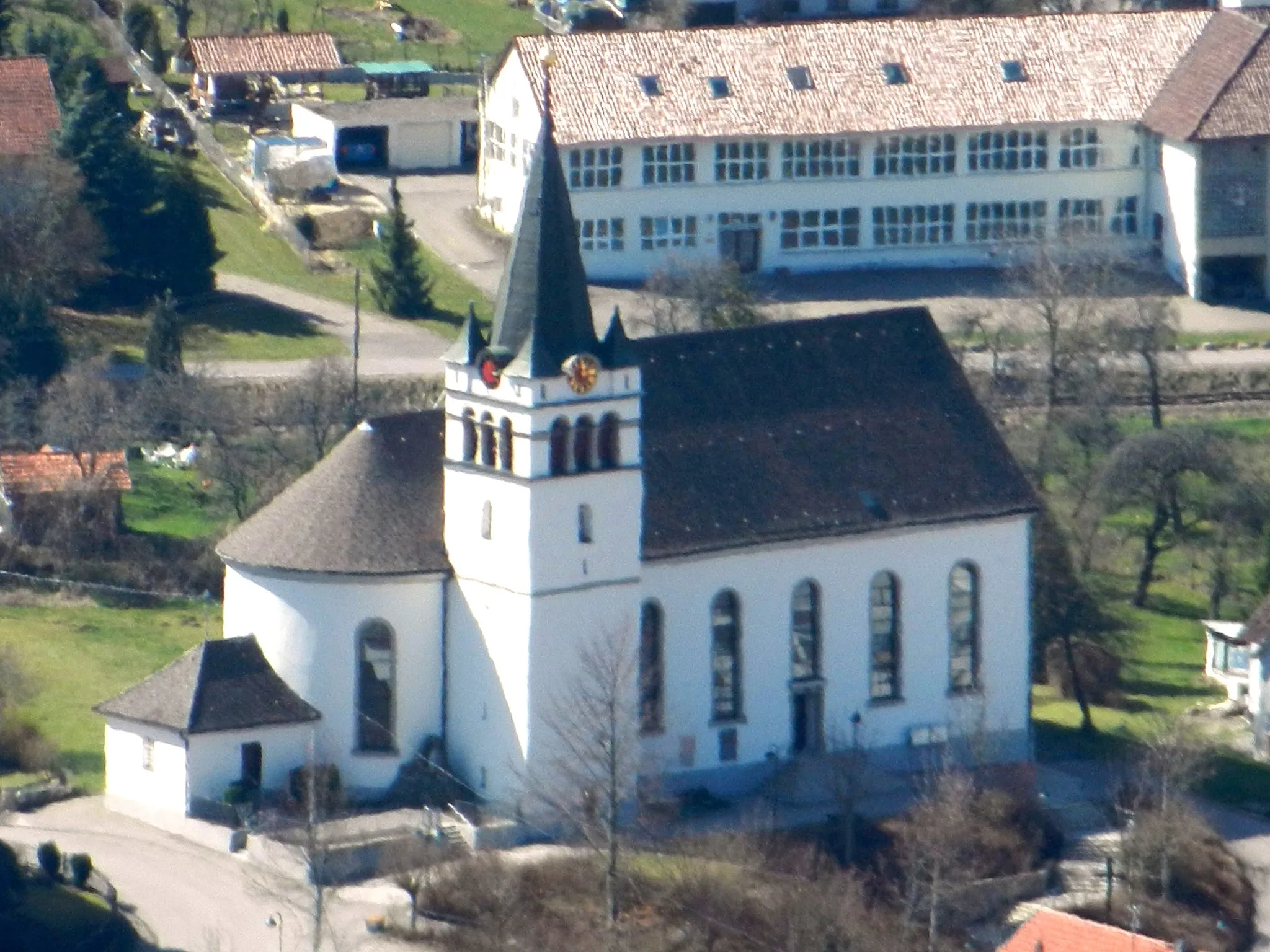 Photo showing: Kirche St. Sylvester in Jungingen