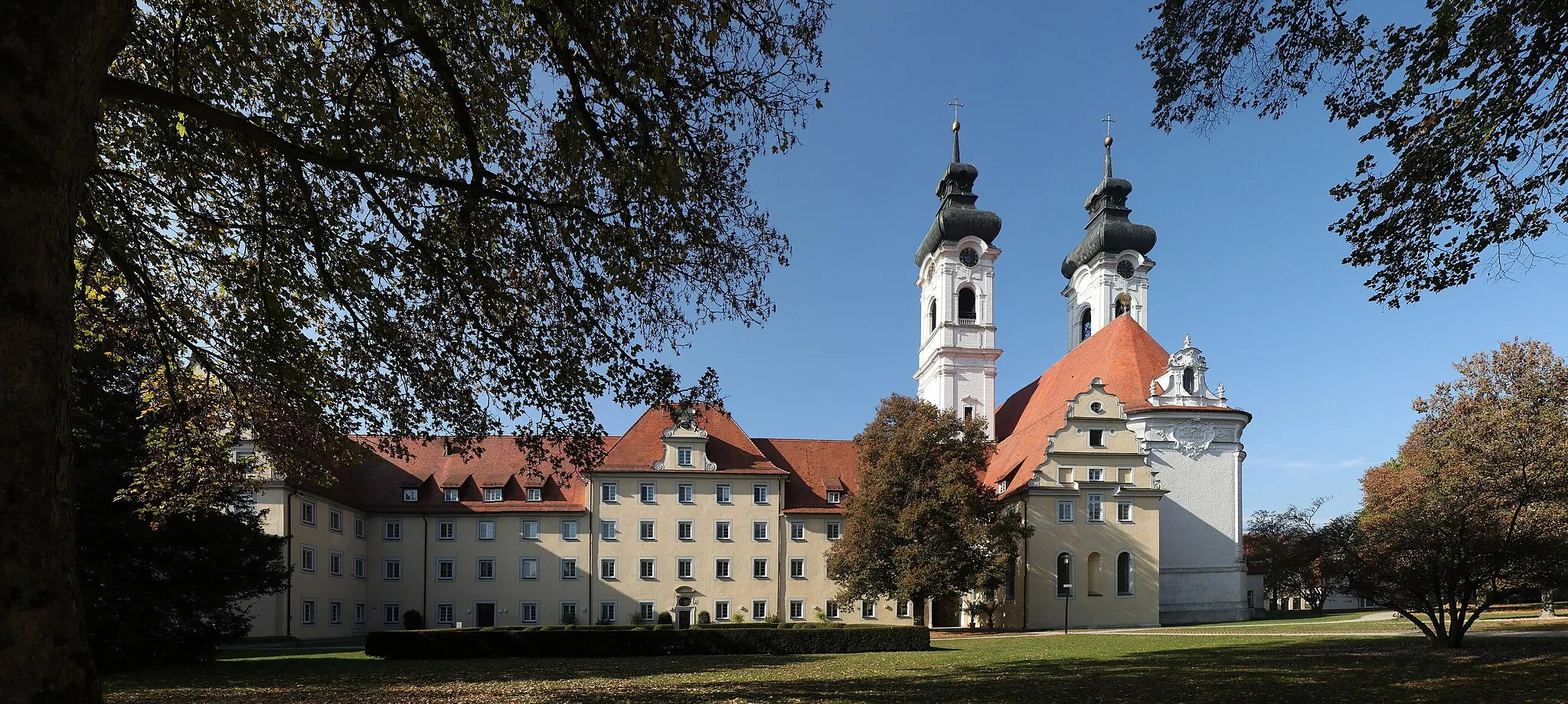 Photo showing: View from east on the Zwiefalten Abbey, Baden-Württemberg, Germany