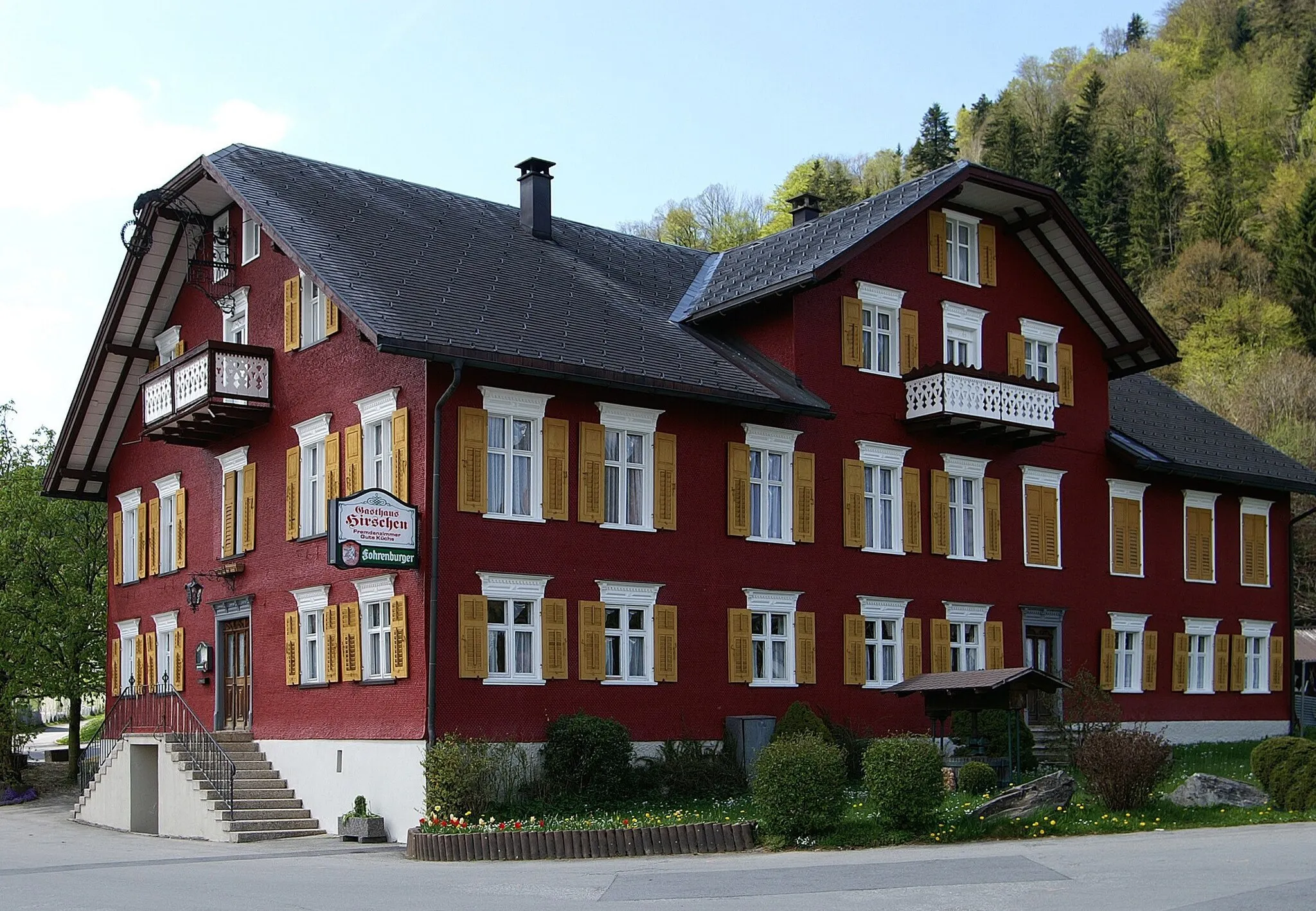 Photo showing: Gasthaus Hirschen in Langen bei Bregenz in Vorarlberg.