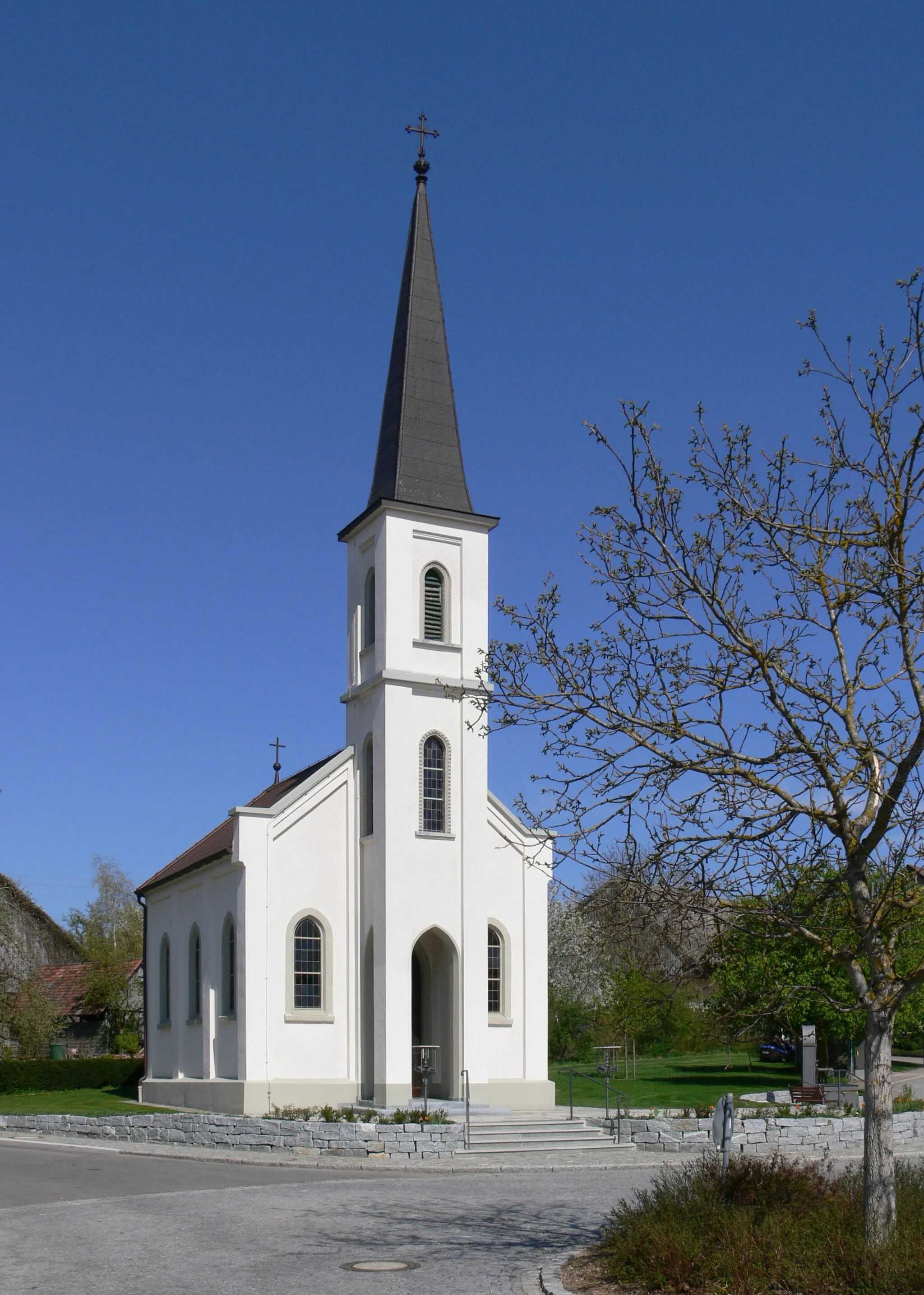 Photo showing: Kapelle "Maria, Mutter der immerwährenden Hilfe" Ruschweiler, Gemeinde Illmensee, Landkreis Sigmaringen (erbaut 1908)