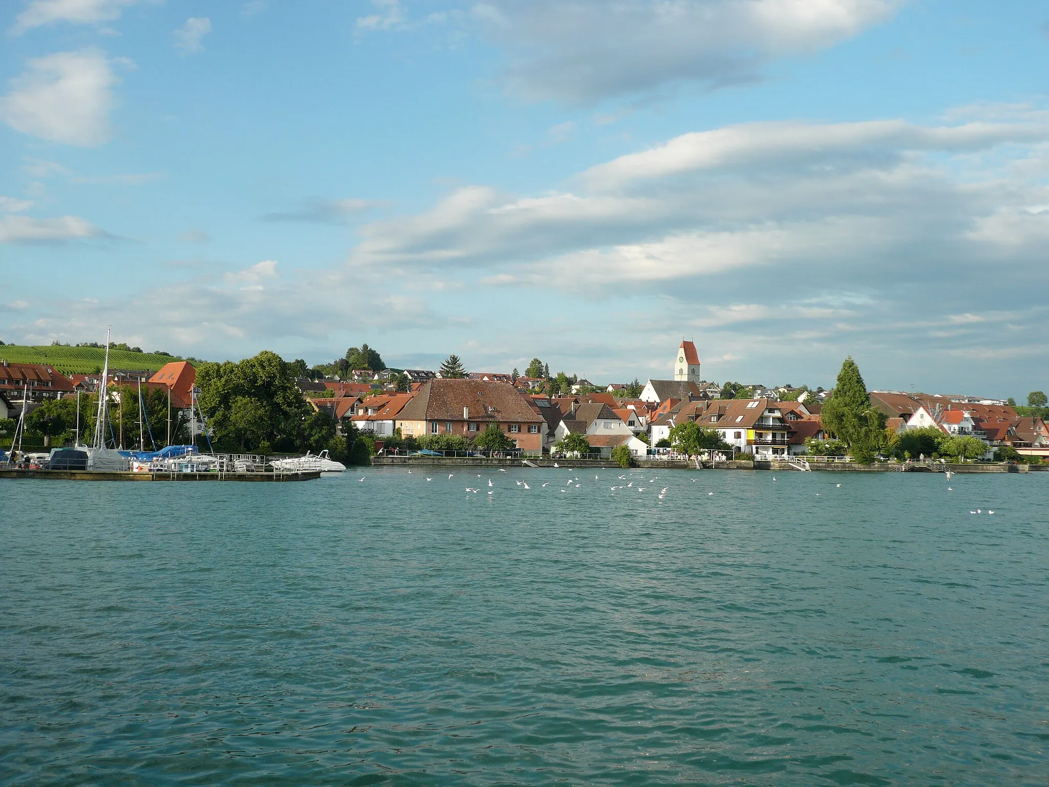 Photo showing: Hagnau, view from Lake Constance