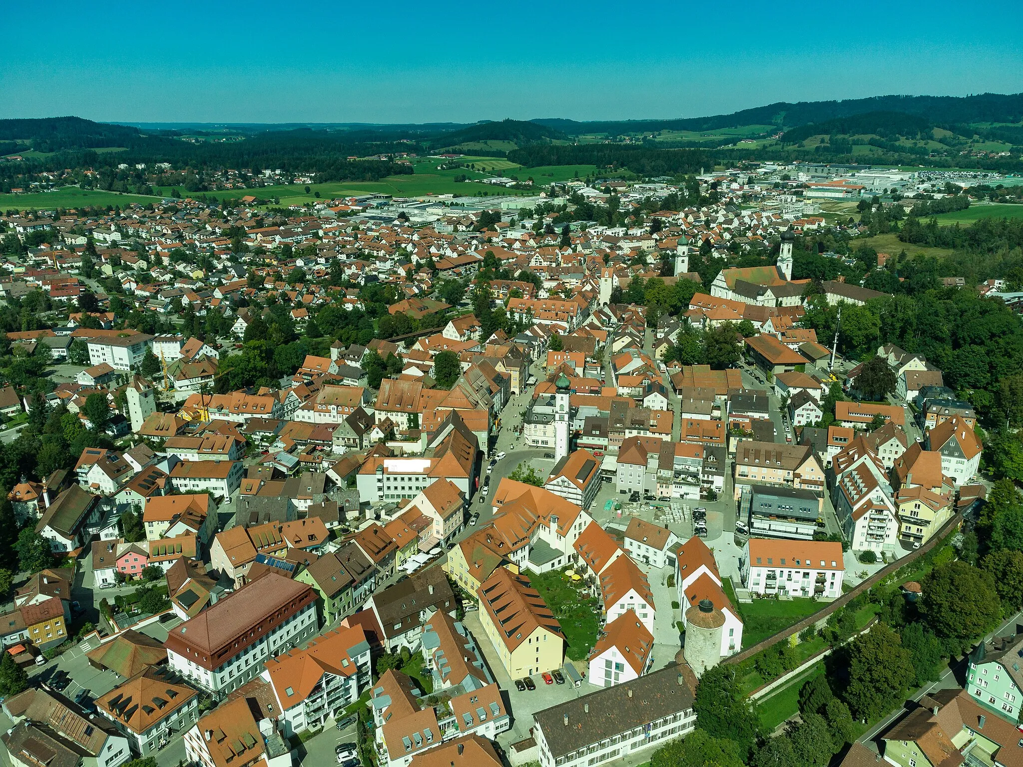 Photo showing: View of Isny, a town in south Germany