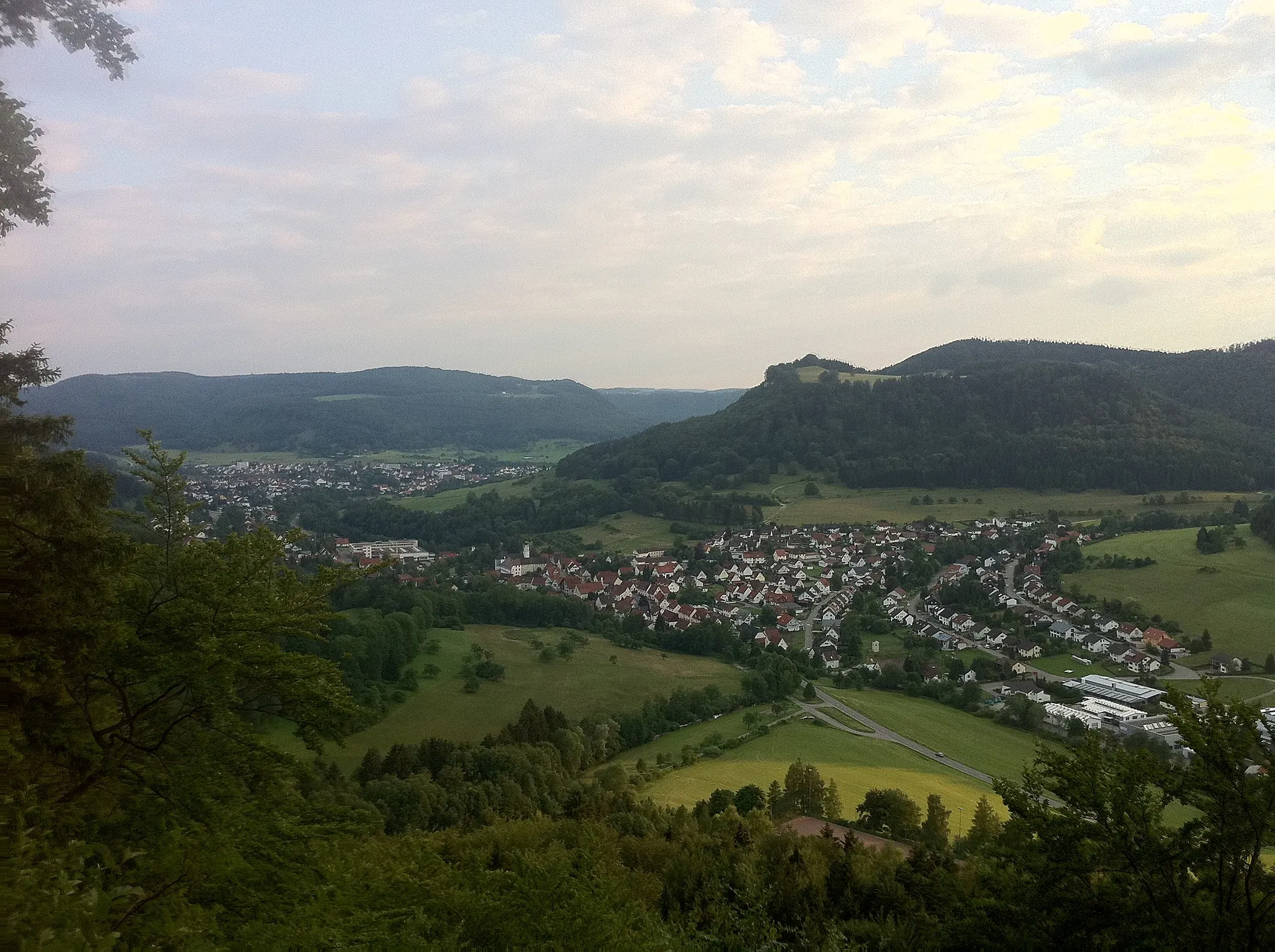 Photo showing: Blick von der Hornau in Richtung Heersberg / Margrethausen /  Lautlingen