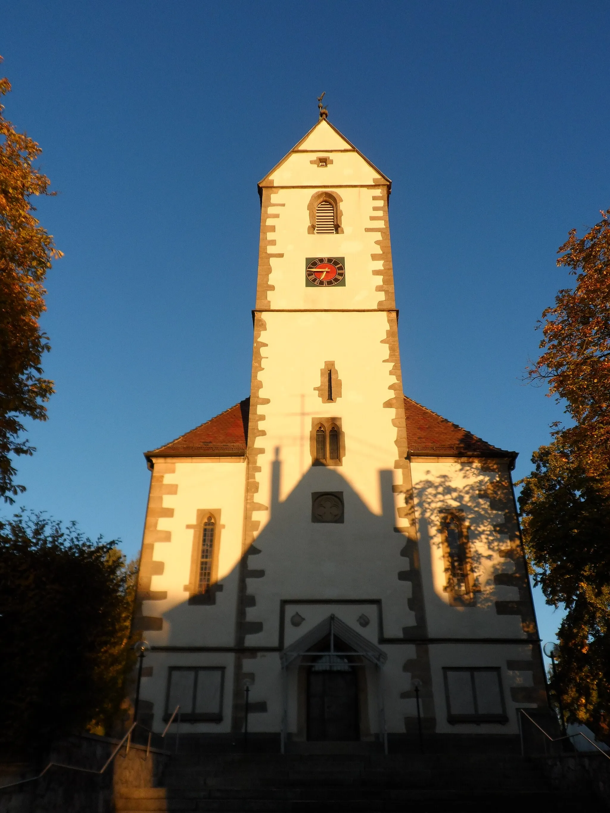 Photo showing: Frontansicht Peter- und Paulskirche in Mössingen