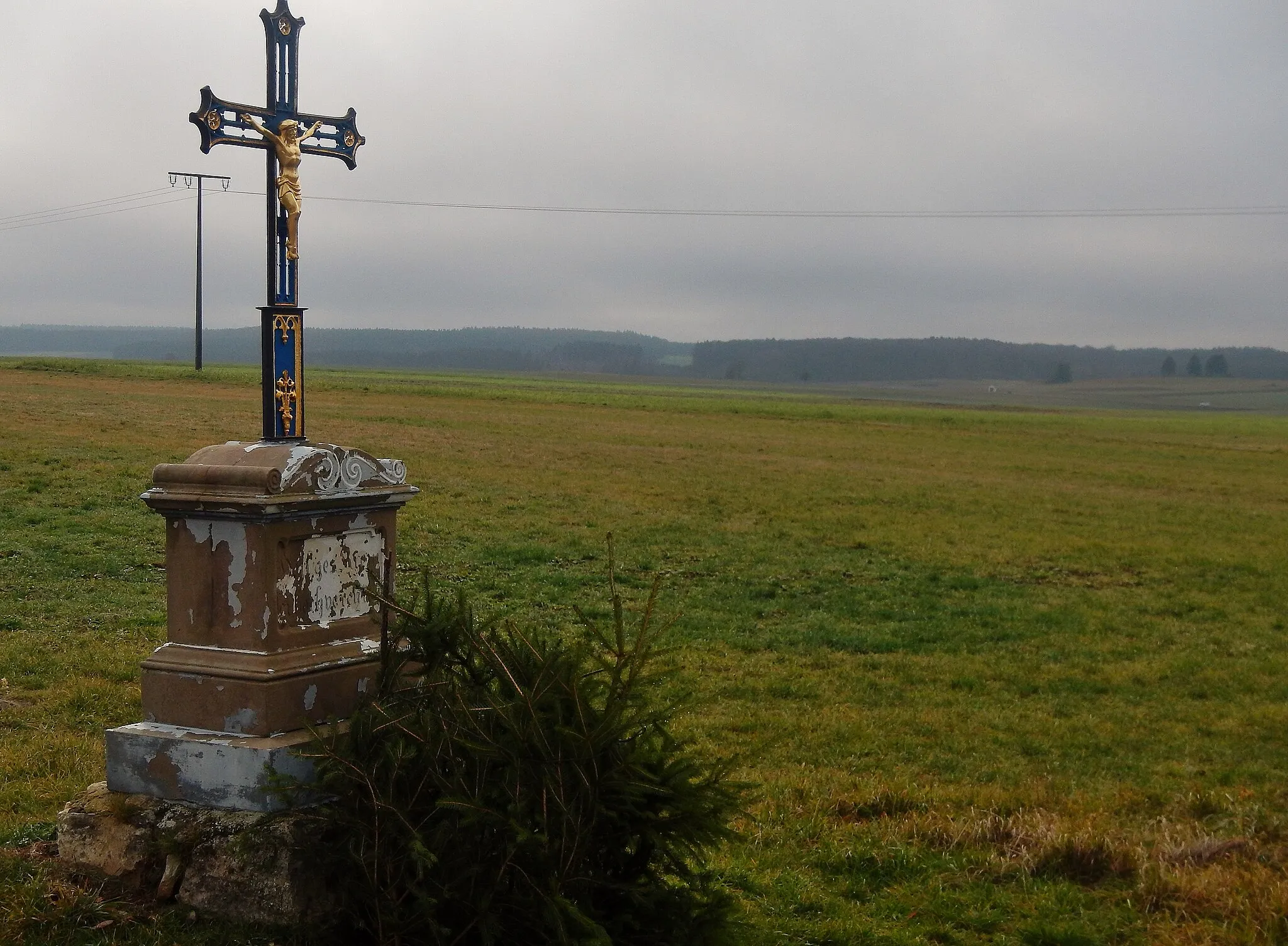 Photo showing: Wegekreuz bei Pfronstetten