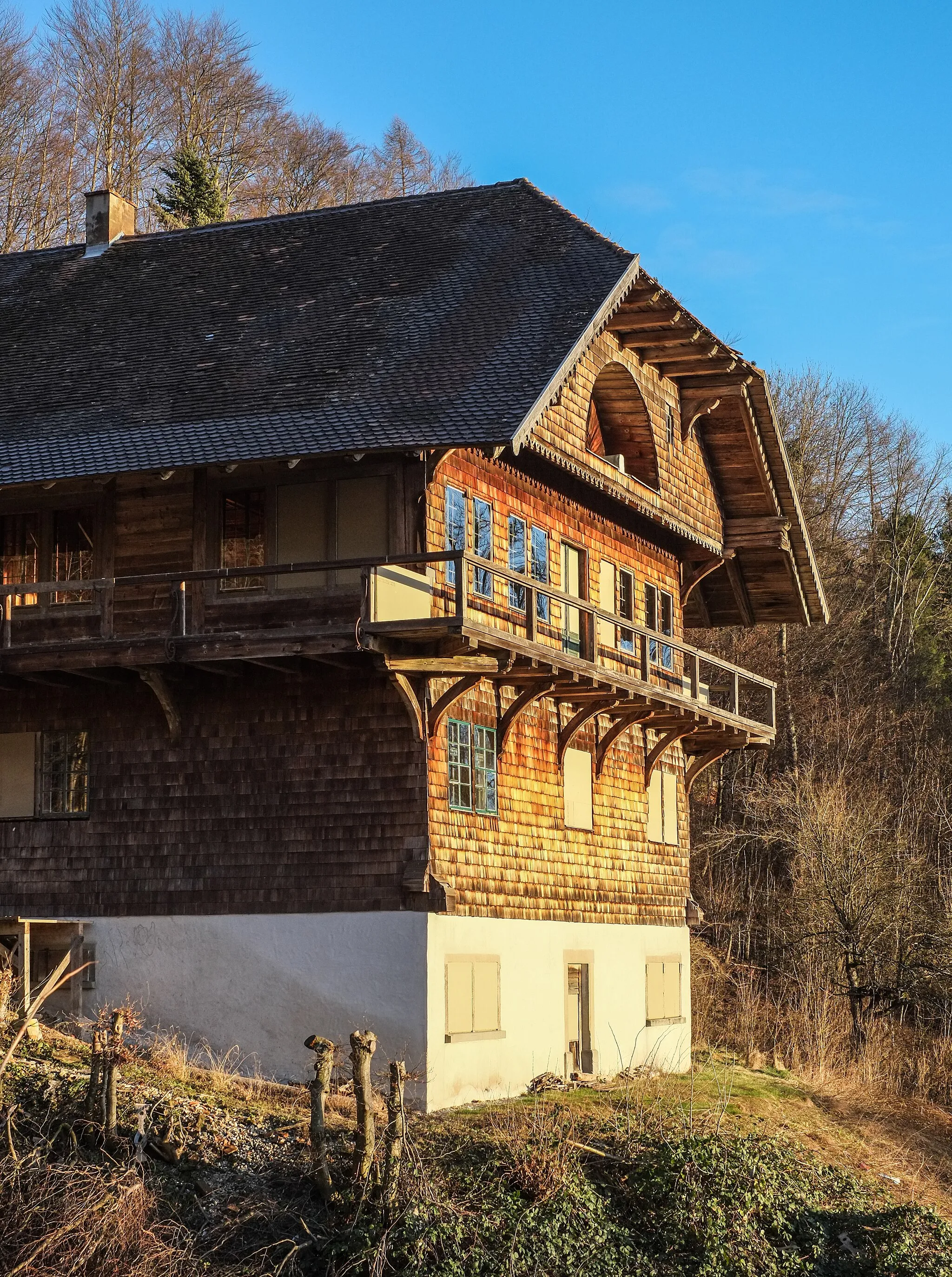 Photo showing: Schweizerhaus in Heiligenberg, ehemalige herrschaftliche Sennerei