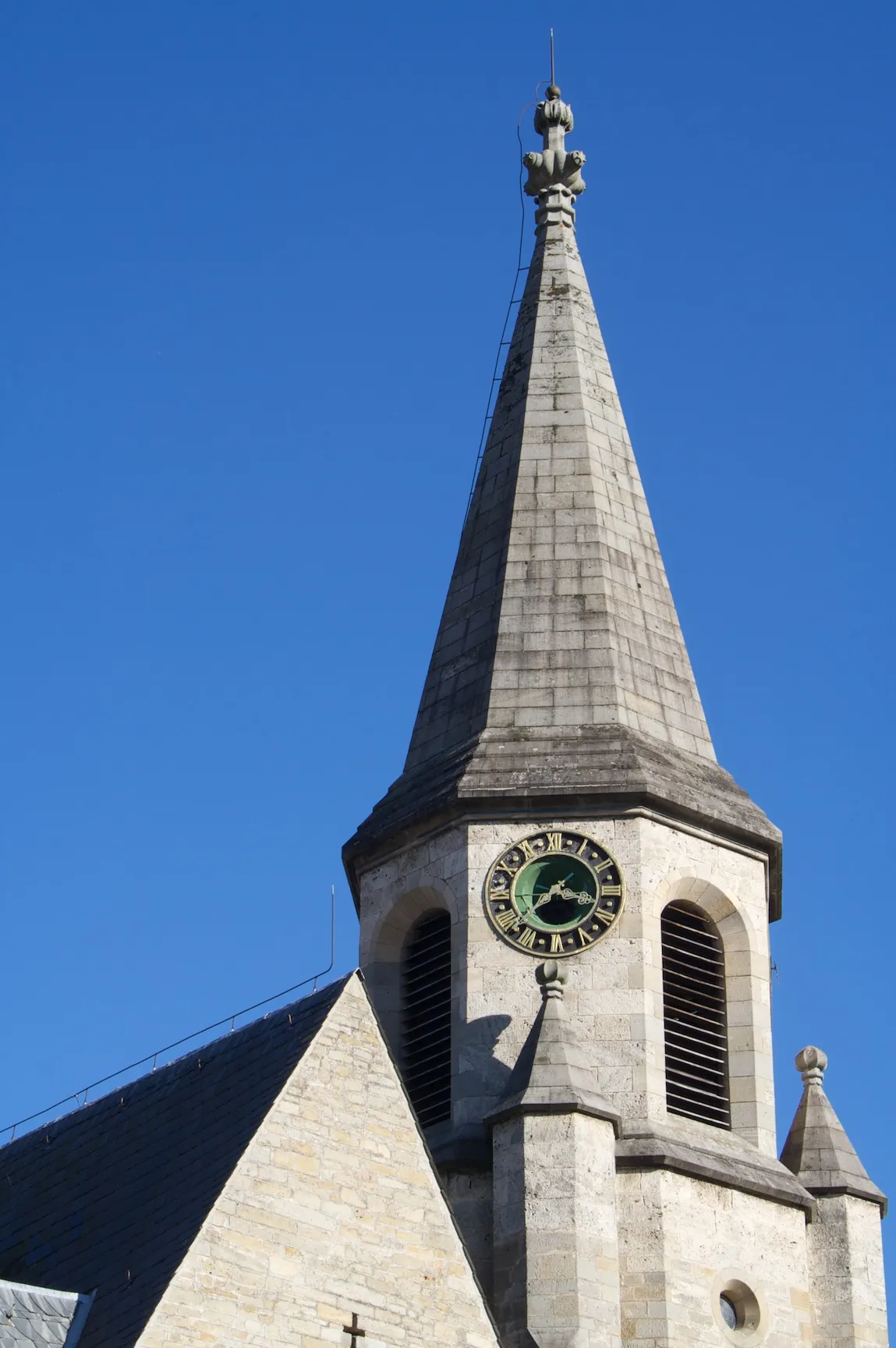 Photo showing: Kirchturm der evangelischen Johanneskirche in Wannweil