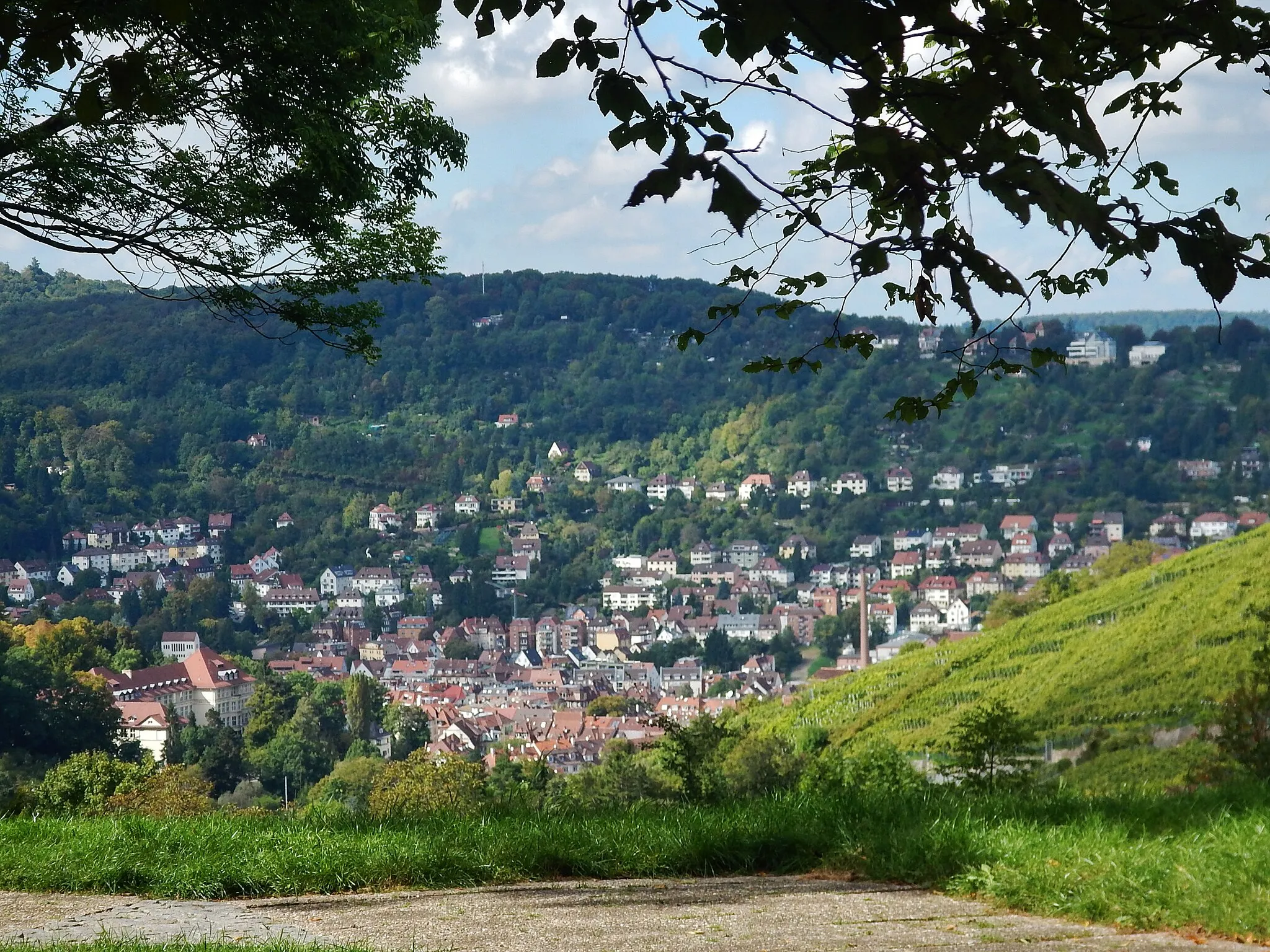 Photo showing: Blick über Heslach