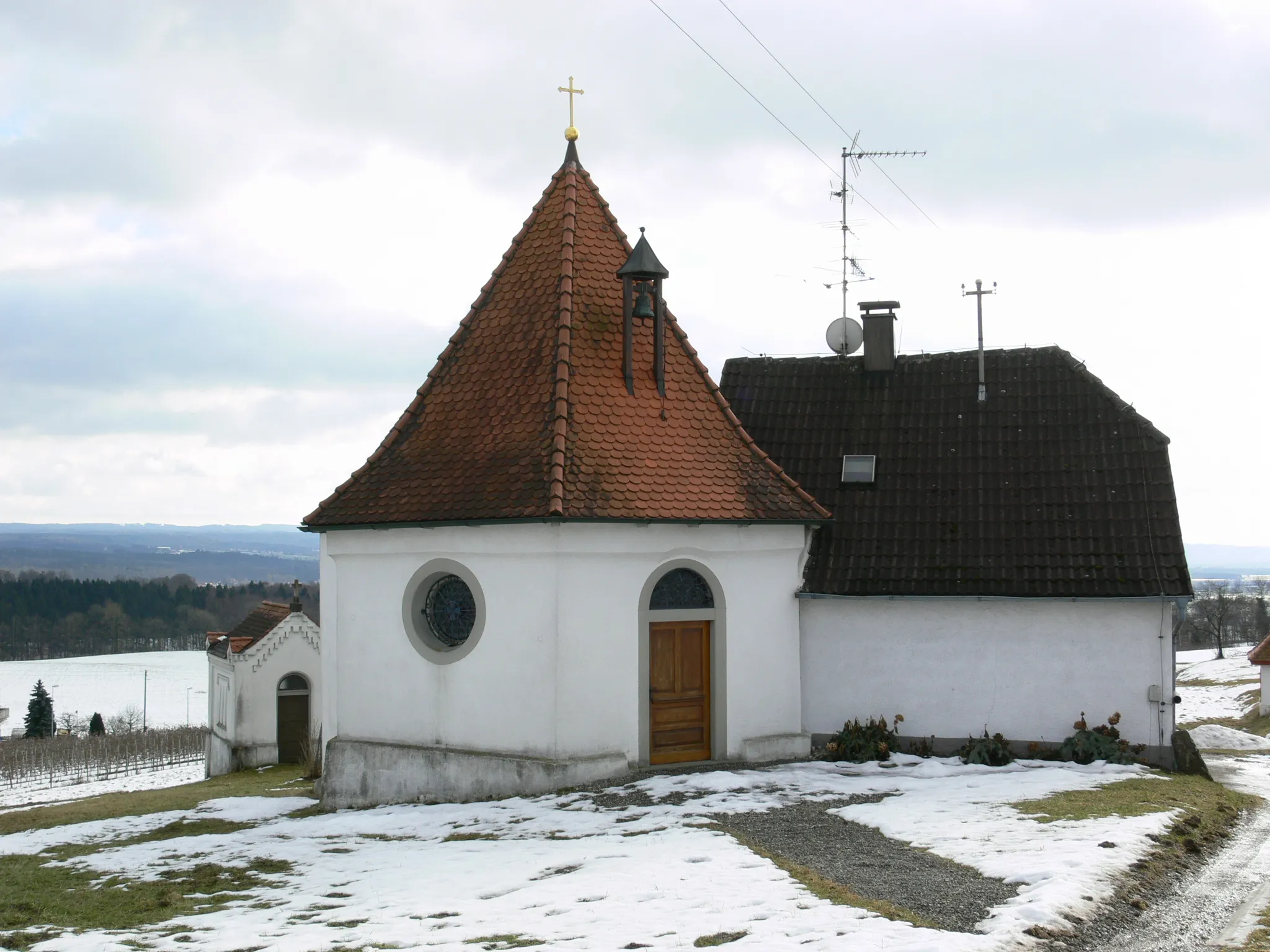 Photo showing: Wolpertswende, Gangolfkapelle