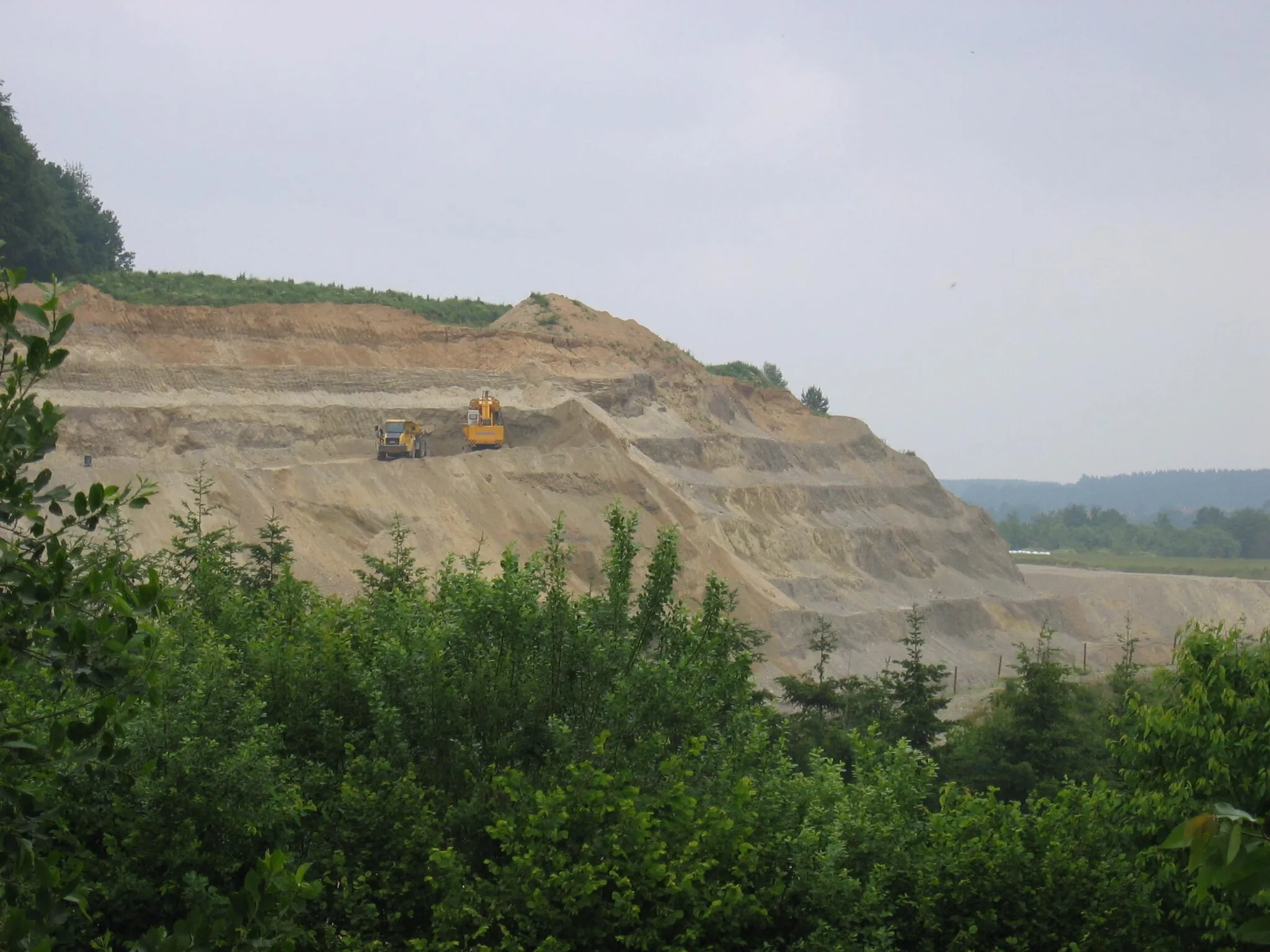 Photo showing: Kiesgrube im Gewann Burgstall Bittelschieß