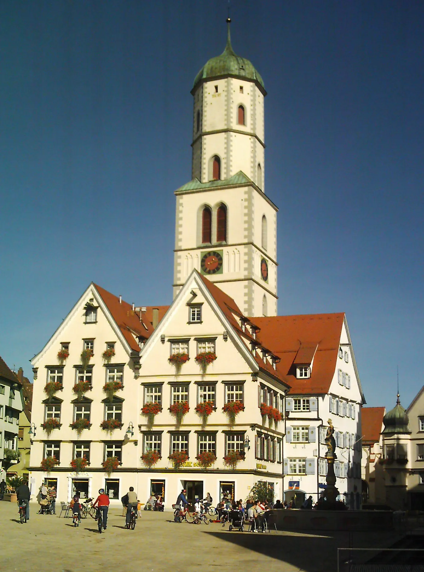 Photo showing: Biberach an der Riß, St. Martin und Marktplatz, Oberschwaben, Deutschland