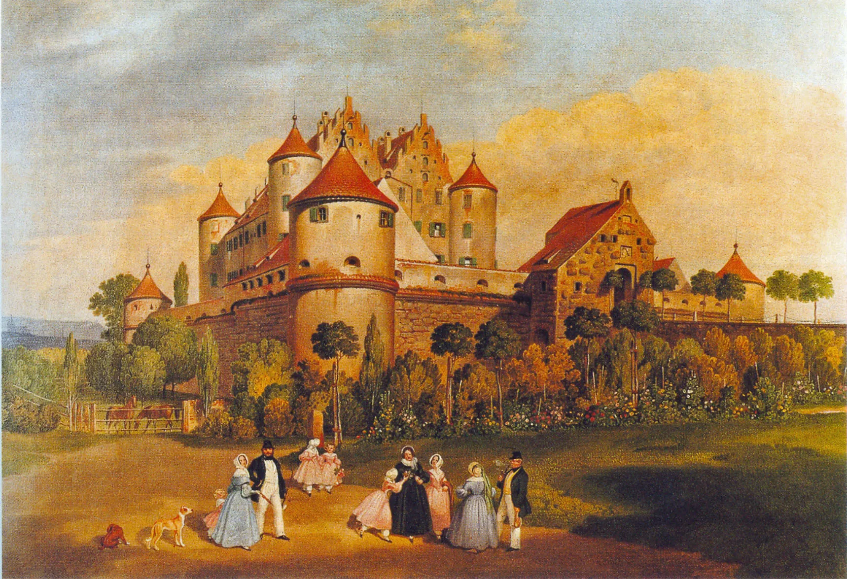 Photo showing: Schloss Erbach
der Freiherren von Ulm-Erbach

Ölgemälde